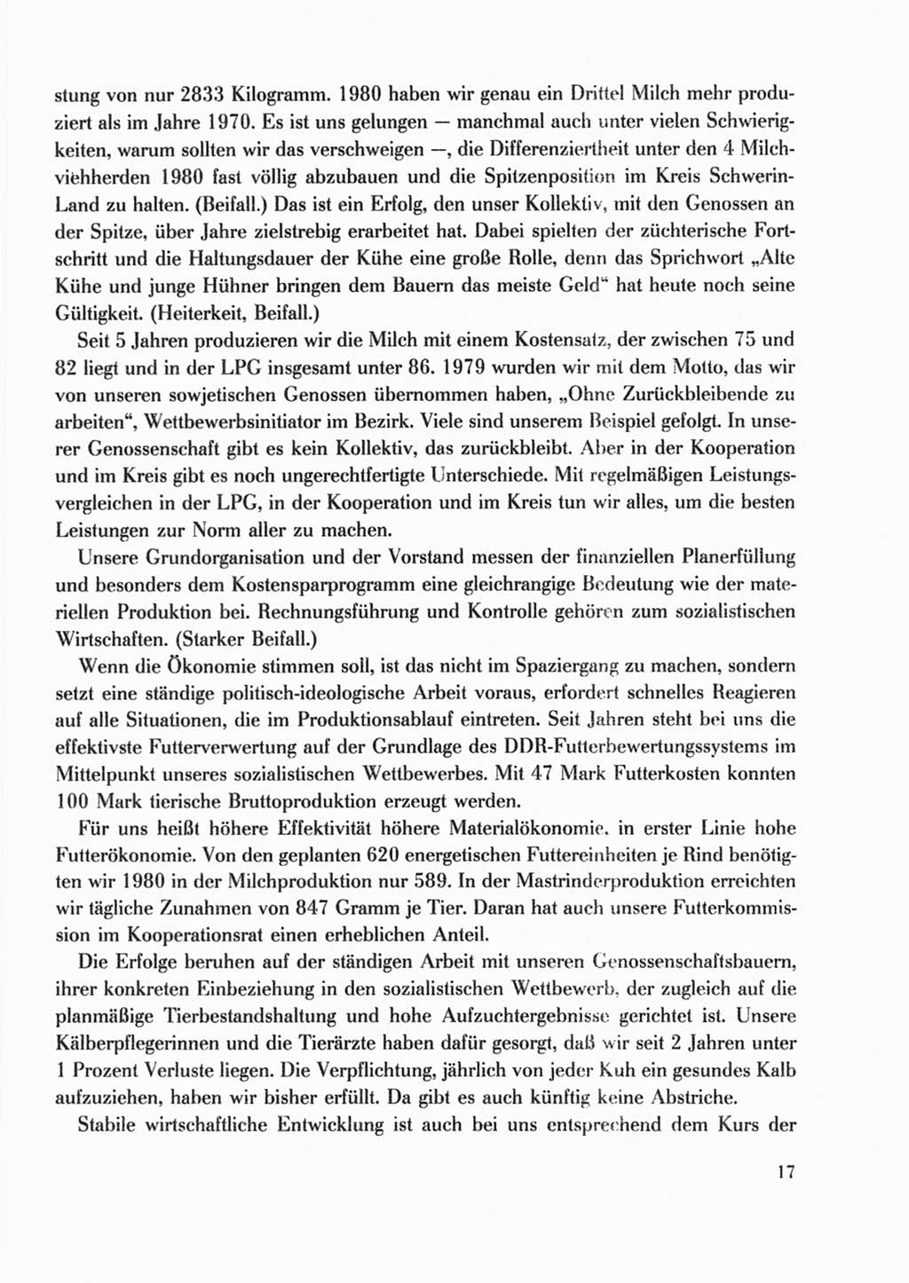 Protokoll der Verhandlungen des Ⅹ. Parteitages der Sozialistischen Einheitspartei Deutschlands (SED) [Deutsche Demokratische Republik (DDR)] 1981, Band 2, Seite 17 (Prot. Verh. Ⅹ. PT SED DDR 1981, Bd. 2, S. 17)