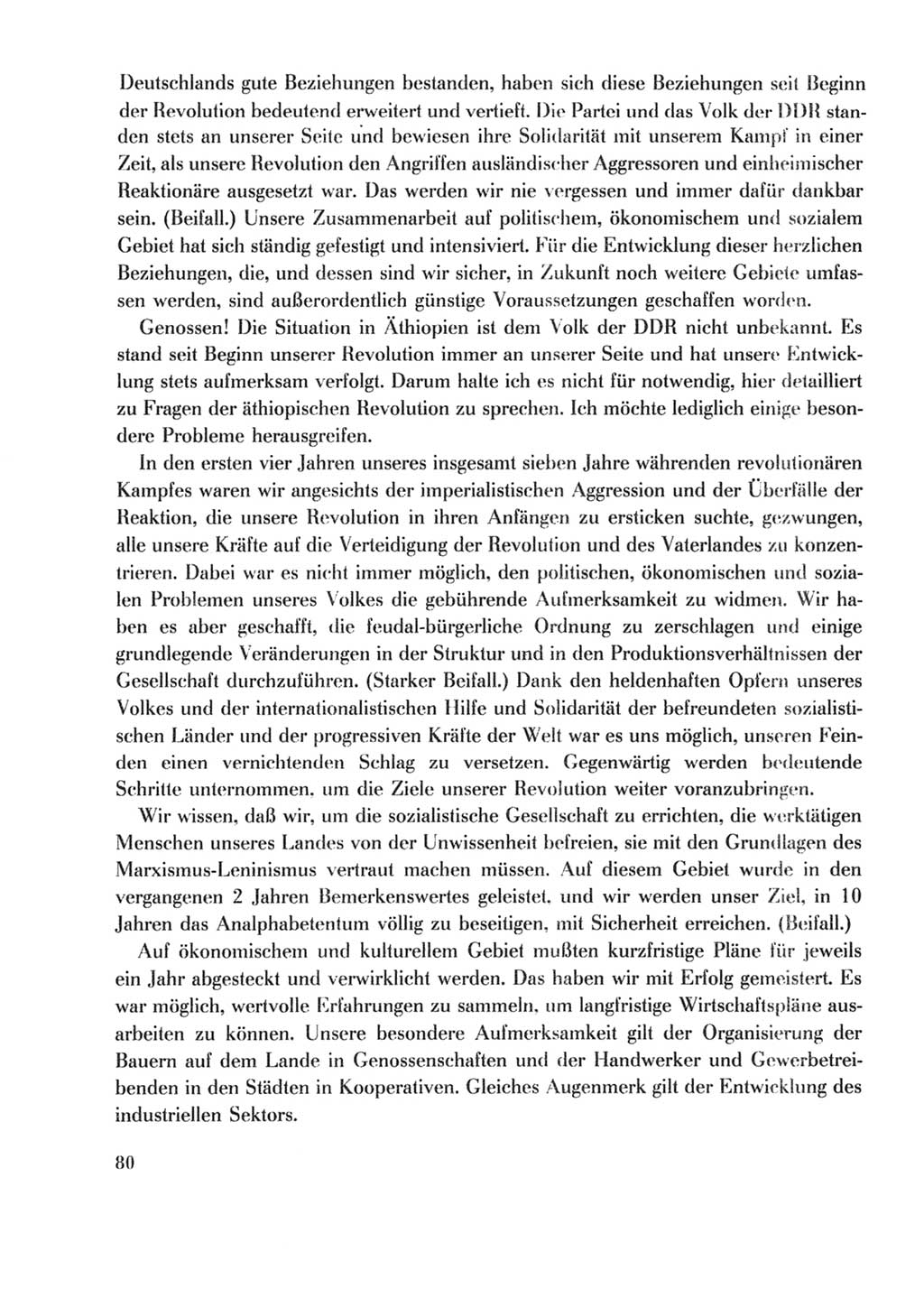 Protokoll der Verhandlungen des Ⅹ. Parteitages der Sozialistischen Einheitspartei Deutschlands (SED) [Deutsche Demokratische Republik (DDR)] 1981, Band 2, Seite 80 (Prot. Verh. Ⅹ. PT SED DDR 1981, Bd. 2, S. 80)