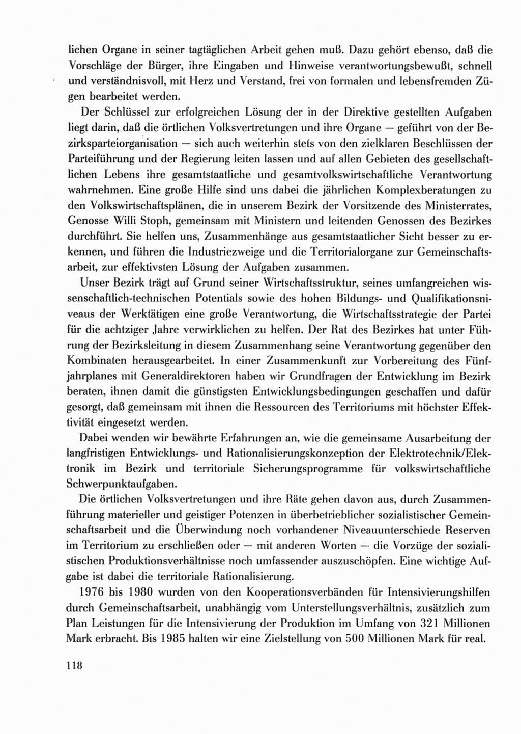 Protokoll der Verhandlungen des Ⅹ. Parteitages der Sozialistischen Einheitspartei Deutschlands (SED) [Deutsche Demokratische Republik (DDR)] 1981, Band 2, Seite 118 (Prot. Verh. Ⅹ. PT SED DDR 1981, Bd. 2, S. 118)