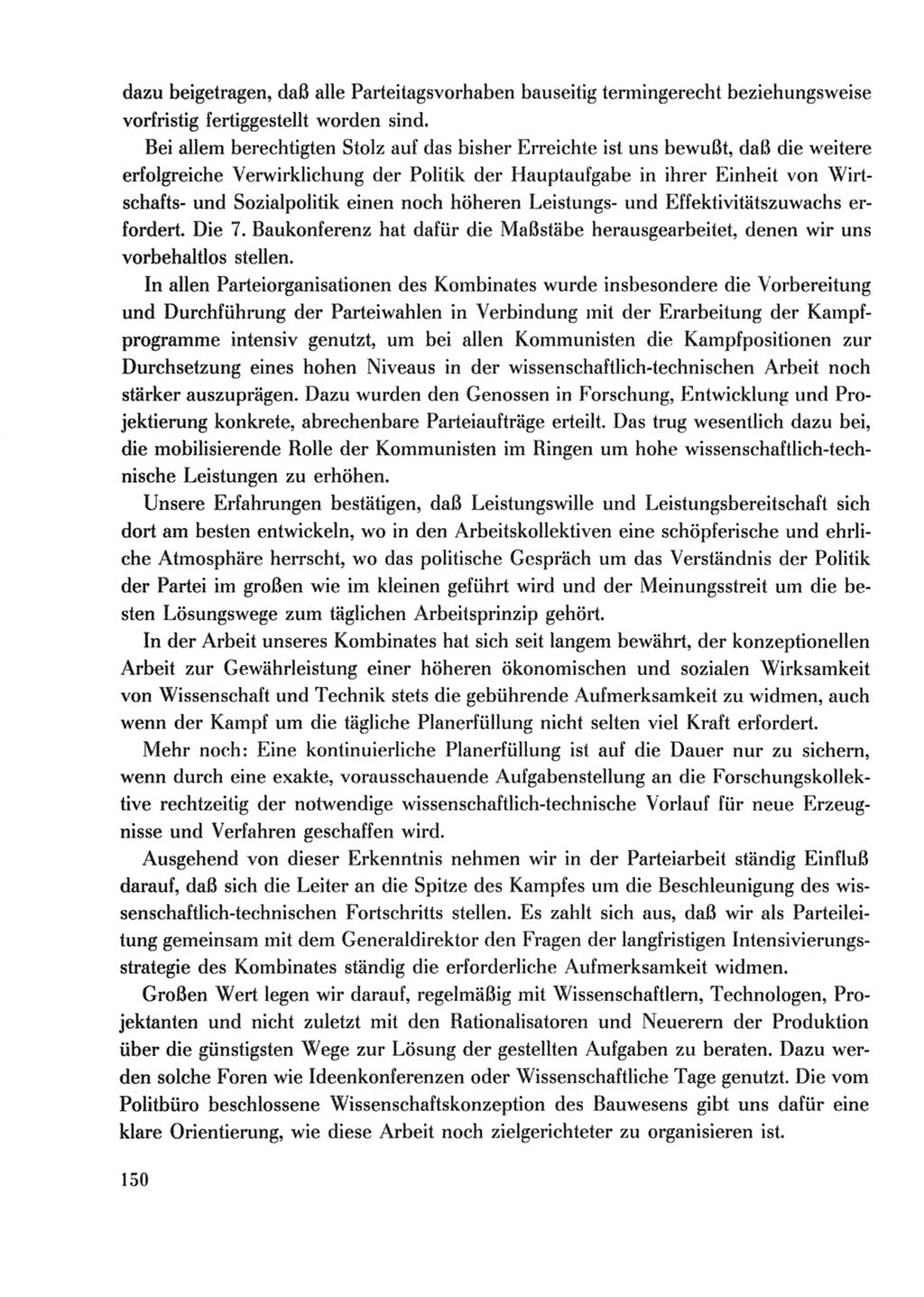 Protokoll der Verhandlungen des Ⅹ. Parteitages der Sozialistischen Einheitspartei Deutschlands (SED) [Deutsche Demokratische Republik (DDR)] 1981, Band 2, Seite 150 (Prot. Verh. Ⅹ. PT SED DDR 1981, Bd. 2, S. 150)