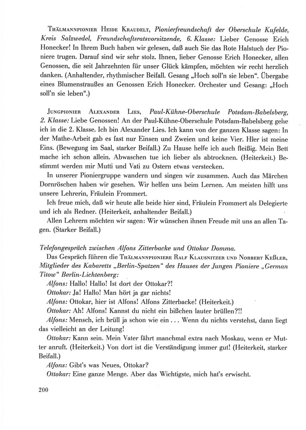 Protokoll der Verhandlungen des Ⅹ. Parteitages der Sozialistischen Einheitspartei Deutschlands (SED) [Deutsche Demokratische Republik (DDR)] 1981, Band 2, Seite 200 (Prot. Verh. Ⅹ. PT SED DDR 1981, Bd. 2, S. 200)