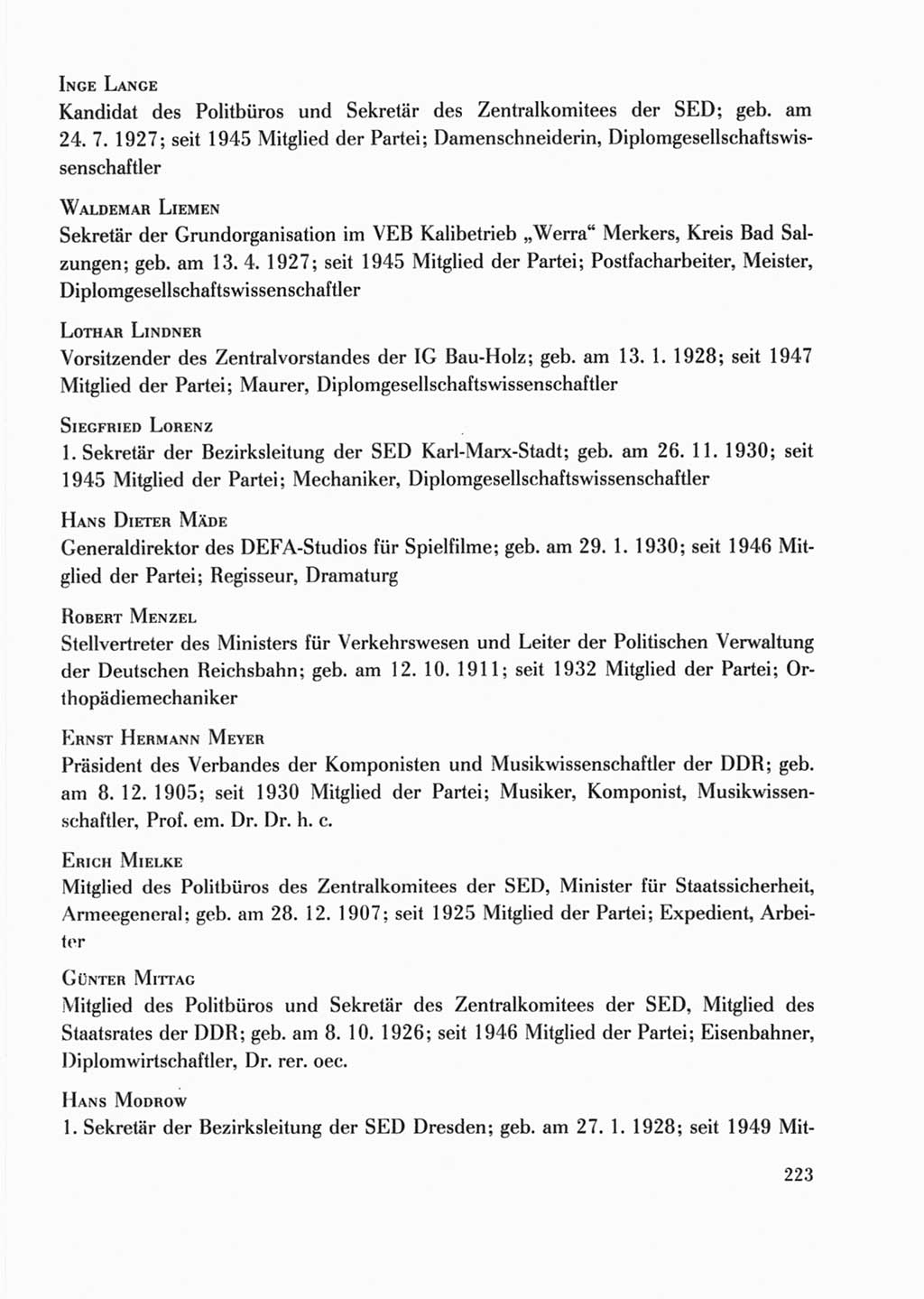 Protokoll der Verhandlungen des Ⅹ. Parteitages der Sozialistischen Einheitspartei Deutschlands (SED) [Deutsche Demokratische Republik (DDR)] 1981, Band 2, Seite 223 (Prot. Verh. Ⅹ. PT SED DDR 1981, Bd. 2, S. 223)