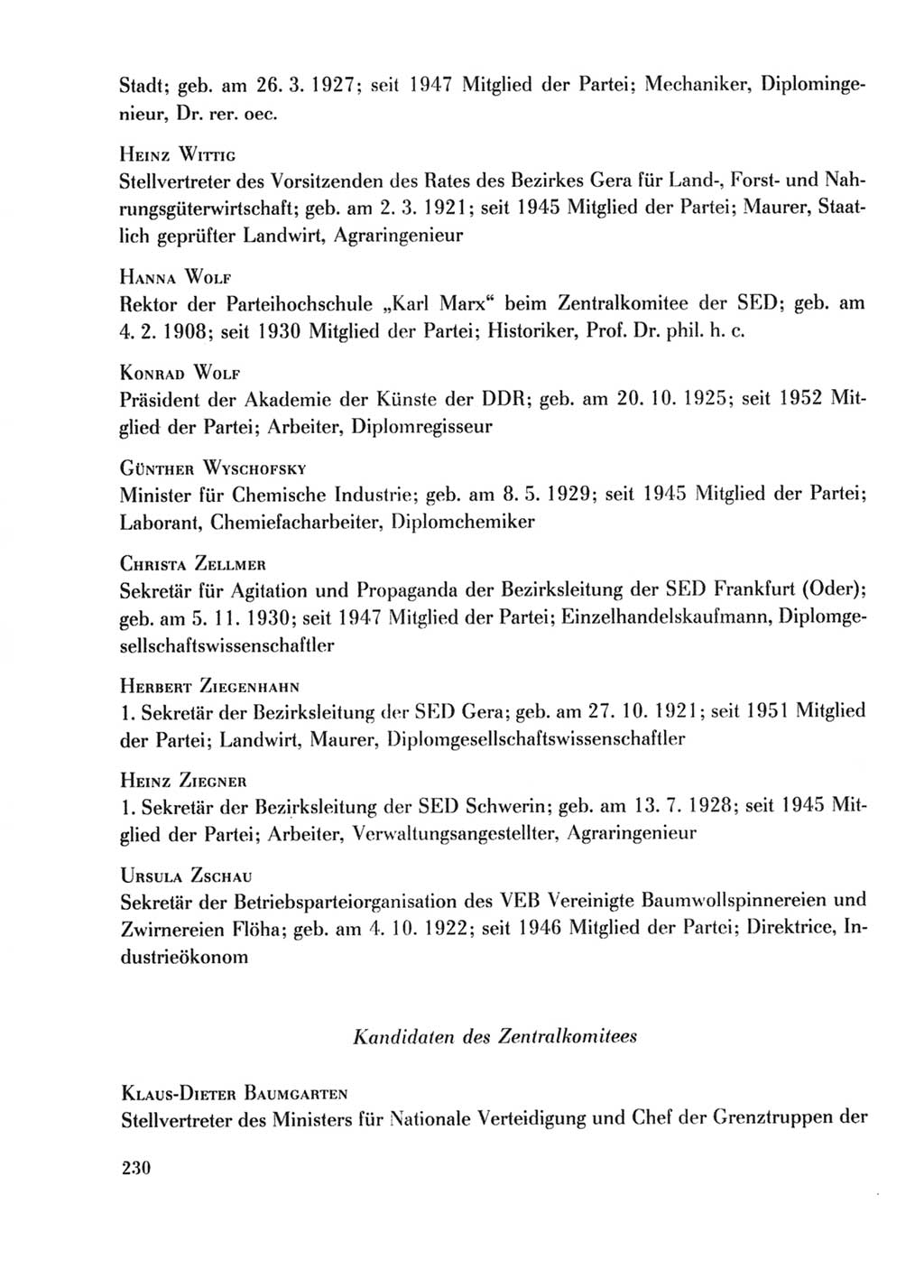 Protokoll der Verhandlungen des Ⅹ. Parteitages der Sozialistischen Einheitspartei Deutschlands (SED) [Deutsche Demokratische Republik (DDR)] 1981, Band 2, Seite 230 (Prot. Verh. Ⅹ. PT SED DDR 1981, Bd. 2, S. 230)