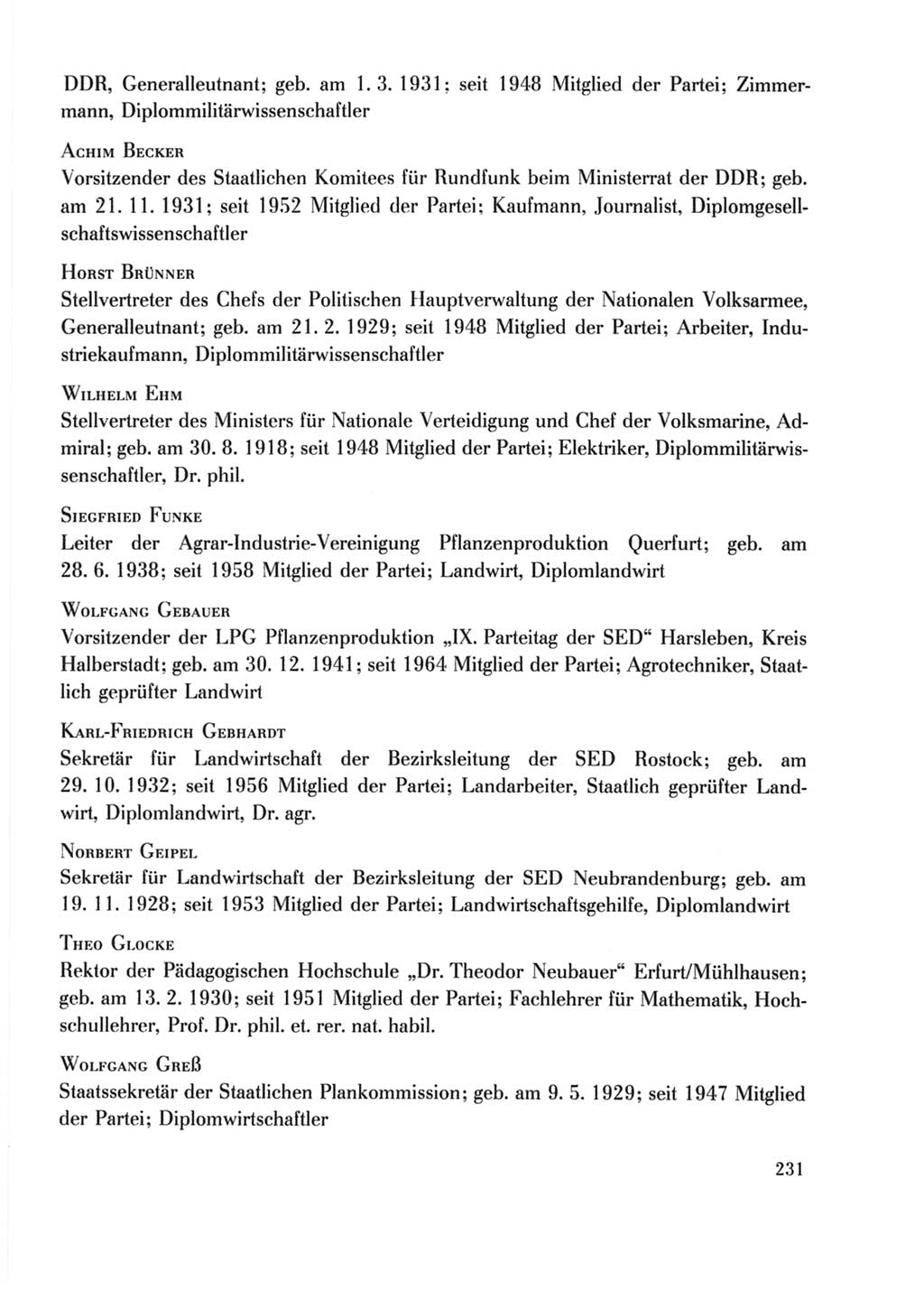 Protokoll der Verhandlungen des Ⅹ. Parteitages der Sozialistischen Einheitspartei Deutschlands (SED) [Deutsche Demokratische Republik (DDR)] 1981, Band 2, Seite 231 (Prot. Verh. Ⅹ. PT SED DDR 1981, Bd. 2, S. 231)