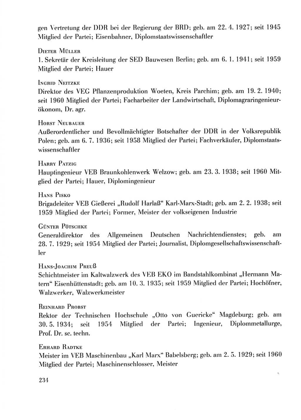 Protokoll der Verhandlungen des Ⅹ. Parteitages der Sozialistischen Einheitspartei Deutschlands (SED) [Deutsche Demokratische Republik (DDR)] 1981, Band 2, Seite 234 (Prot. Verh. Ⅹ. PT SED DDR 1981, Bd. 2, S. 234)