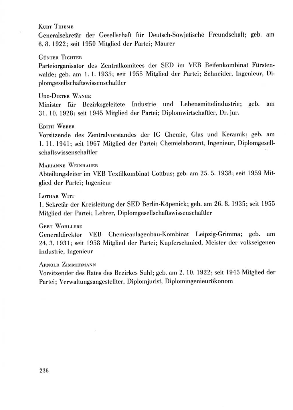 Protokoll der Verhandlungen des Ⅹ. Parteitages der Sozialistischen Einheitspartei Deutschlands (SED) [Deutsche Demokratische Republik (DDR)] 1981, Band 2, Seite 236 (Prot. Verh. Ⅹ. PT SED DDR 1981, Bd. 2, S. 236)