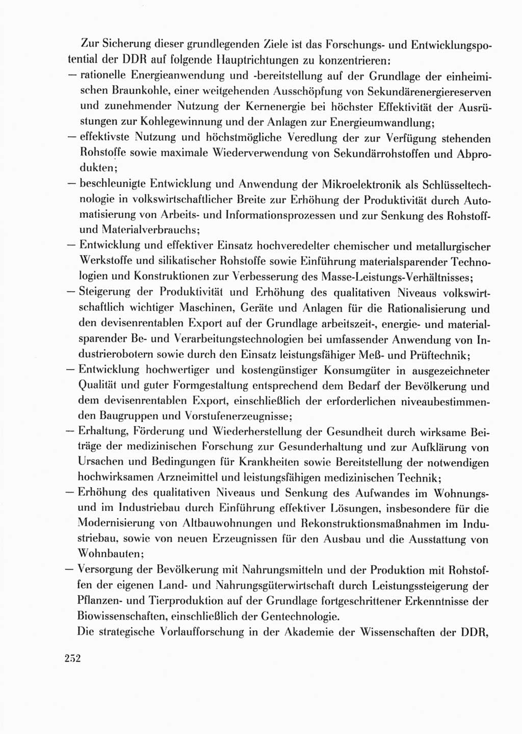 Protokoll der Verhandlungen des Ⅹ. Parteitages der Sozialistischen Einheitspartei Deutschlands (SED) [Deutsche Demokratische Republik (DDR)] 1981, Band 2, Seite 252 (Prot. Verh. Ⅹ. PT SED DDR 1981, Bd. 2, S. 252)