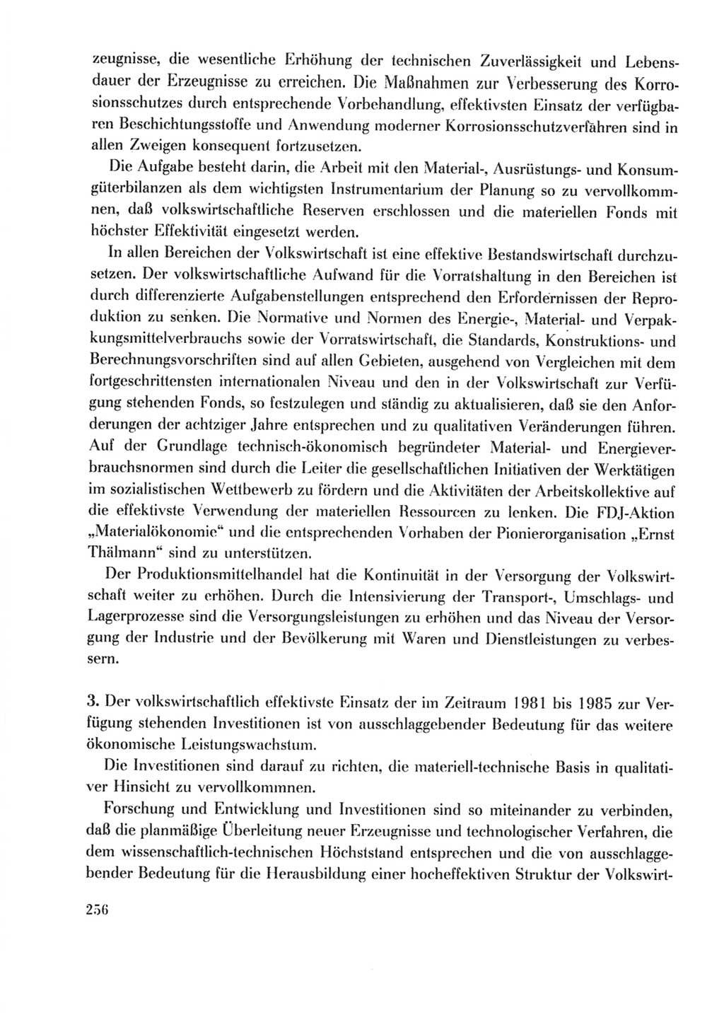 Protokoll der Verhandlungen des Ⅹ. Parteitages der Sozialistischen Einheitspartei Deutschlands (SED) [Deutsche Demokratische Republik (DDR)] 1981, Band 2, Seite 256 (Prot. Verh. Ⅹ. PT SED DDR 1981, Bd. 2, S. 256)