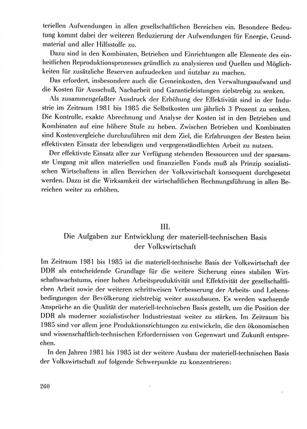 Protokoll der Verhandlungen des Ⅹ. Parteitages der Sozialistischen Einheitspartei Deutschlands (SED) [Deutsche Demokratische Republik (DDR)] 1981, Band 2, Seite 260 (Prot. Verh. Ⅹ. PT SED DDR 1981, Bd. 2, S. 260)