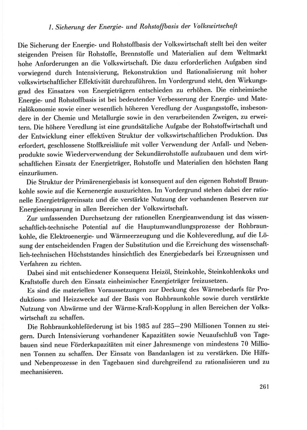 Protokoll der Verhandlungen des Ⅹ. Parteitages der Sozialistischen Einheitspartei Deutschlands (SED) [Deutsche Demokratische Republik (DDR)] 1981, Band 2, Seite 261 (Prot. Verh. Ⅹ. PT SED DDR 1981, Bd. 2, S. 261)