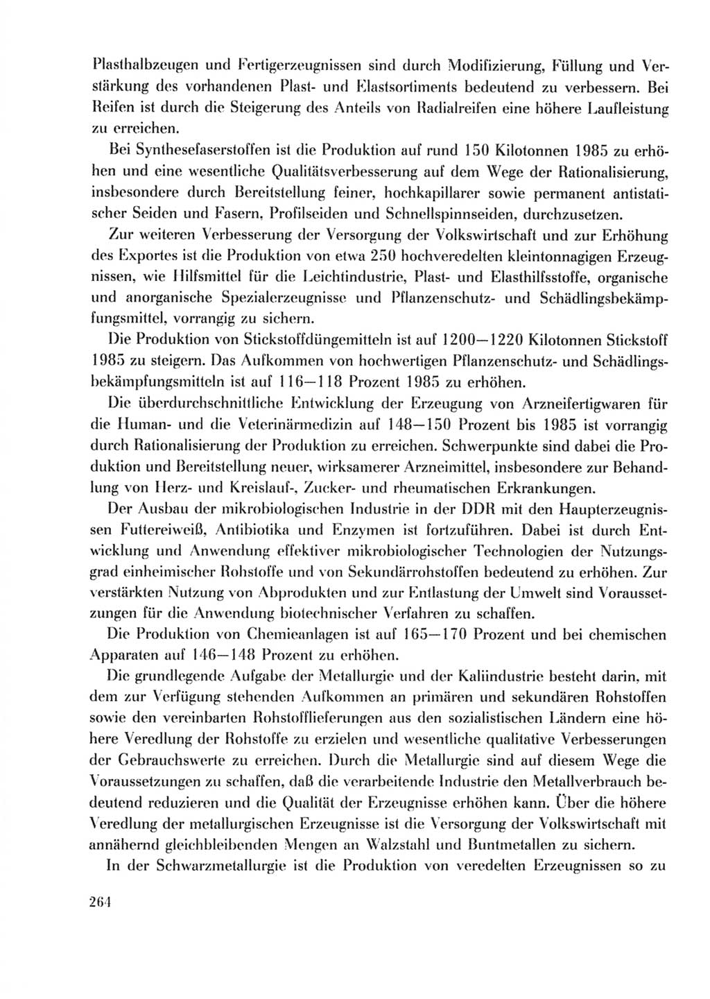 Protokoll der Verhandlungen des Ⅹ. Parteitages der Sozialistischen Einheitspartei Deutschlands (SED) [Deutsche Demokratische Republik (DDR)] 1981, Band 2, Seite 264 (Prot. Verh. Ⅹ. PT SED DDR 1981, Bd. 2, S. 264)