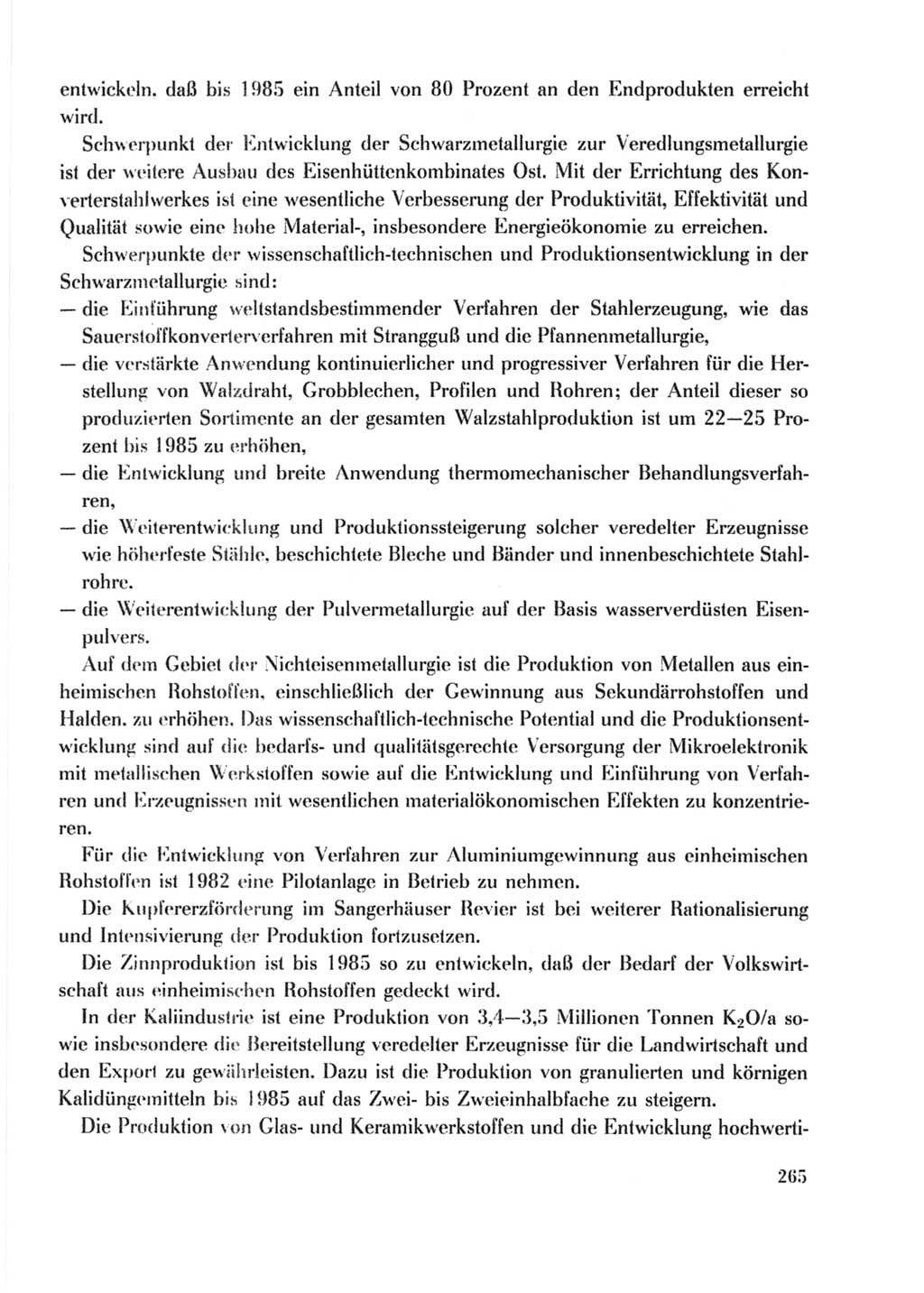 Protokoll der Verhandlungen des Ⅹ. Parteitages der Sozialistischen Einheitspartei Deutschlands (SED) [Deutsche Demokratische Republik (DDR)] 1981, Band 2, Seite 265 (Prot. Verh. Ⅹ. PT SED DDR 1981, Bd. 2, S. 265)