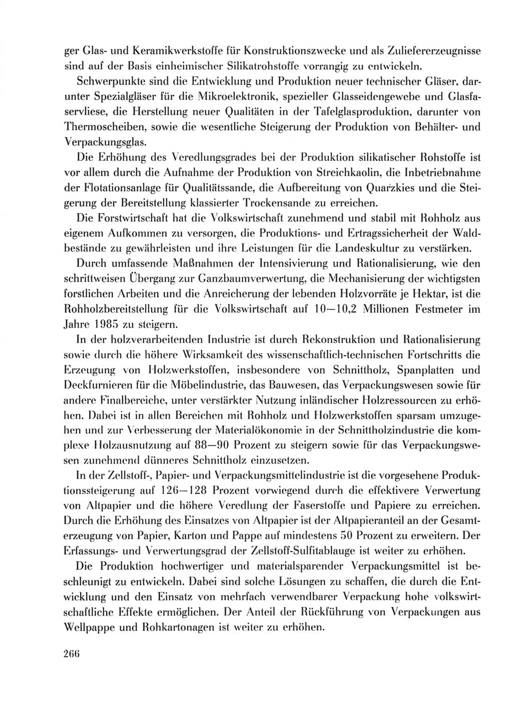 Protokoll der Verhandlungen des Ⅹ. Parteitages der Sozialistischen Einheitspartei Deutschlands (SED) [Deutsche Demokratische Republik (DDR)] 1981, Band 2, Seite 266 (Prot. Verh. Ⅹ. PT SED DDR 1981, Bd. 2, S. 266)