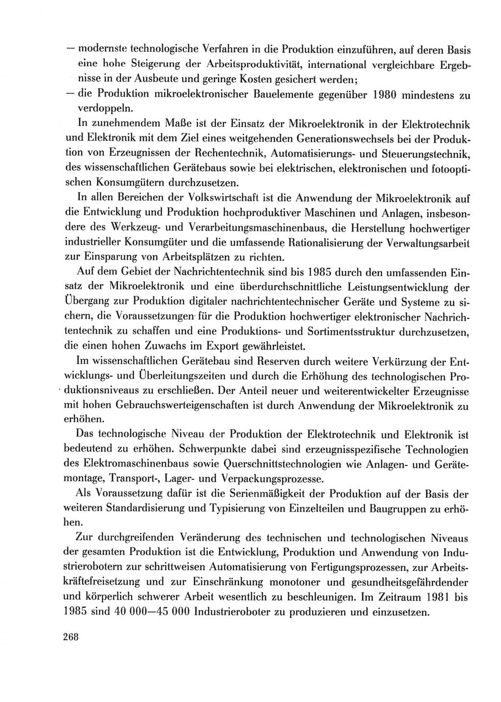Protokoll der Verhandlungen des Ⅹ. Parteitages der Sozialistischen Einheitspartei Deutschlands (SED) [Deutsche Demokratische Republik (DDR)] 1981, Band 2, Seite 268 (Prot. Verh. Ⅹ. PT SED DDR 1981, Bd. 2, S. 268)