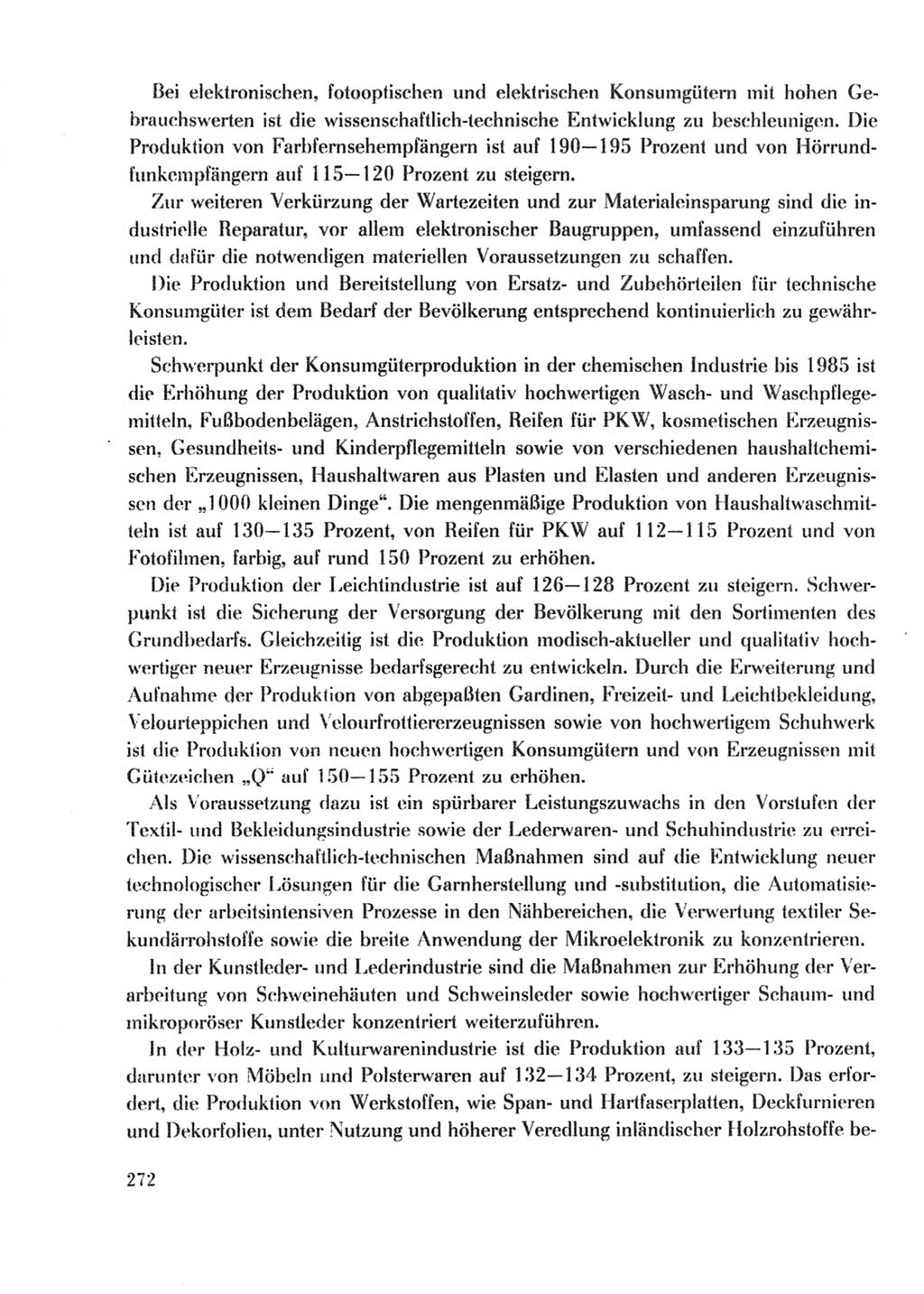 Protokoll der Verhandlungen des Ⅹ. Parteitages der Sozialistischen Einheitspartei Deutschlands (SED) [Deutsche Demokratische Republik (DDR)] 1981, Band 2, Seite 272 (Prot. Verh. Ⅹ. PT SED DDR 1981, Bd. 2, S. 272)