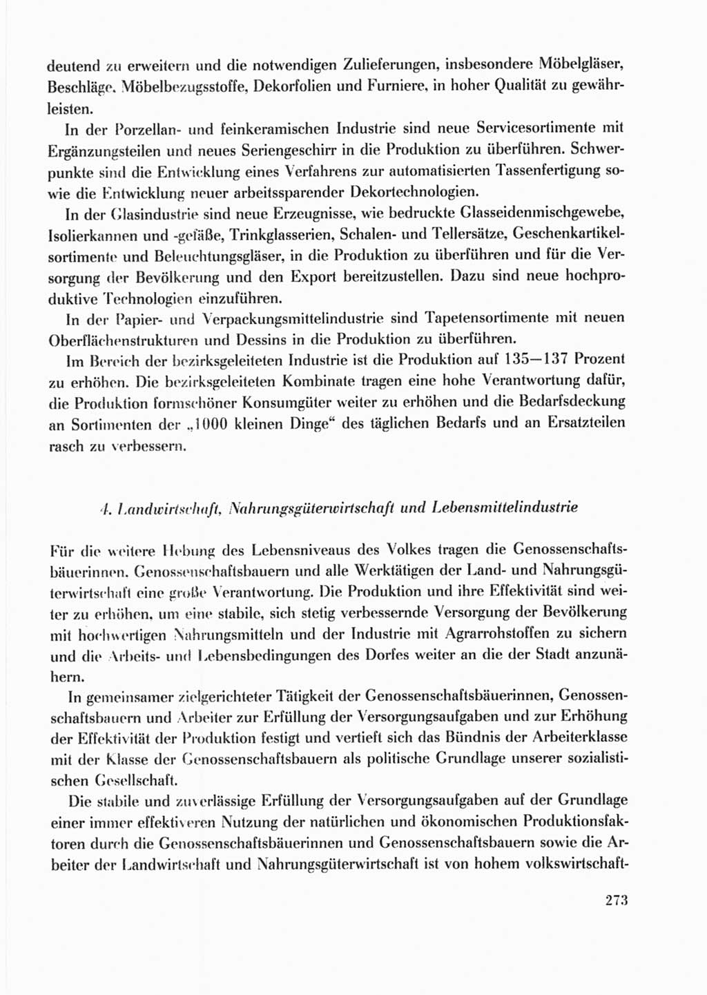 Protokoll der Verhandlungen des Ⅹ. Parteitages der Sozialistischen Einheitspartei Deutschlands (SED) [Deutsche Demokratische Republik (DDR)] 1981, Band 2, Seite 273 (Prot. Verh. Ⅹ. PT SED DDR 1981, Bd. 2, S. 273)