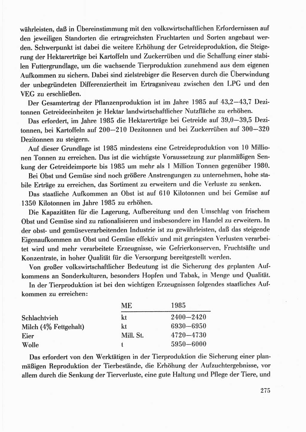 Protokoll der Verhandlungen des Ⅹ. Parteitages der Sozialistischen Einheitspartei Deutschlands (SED) [Deutsche Demokratische Republik (DDR)] 1981, Band 2, Seite 275 (Prot. Verh. Ⅹ. PT SED DDR 1981, Bd. 2, S. 275)