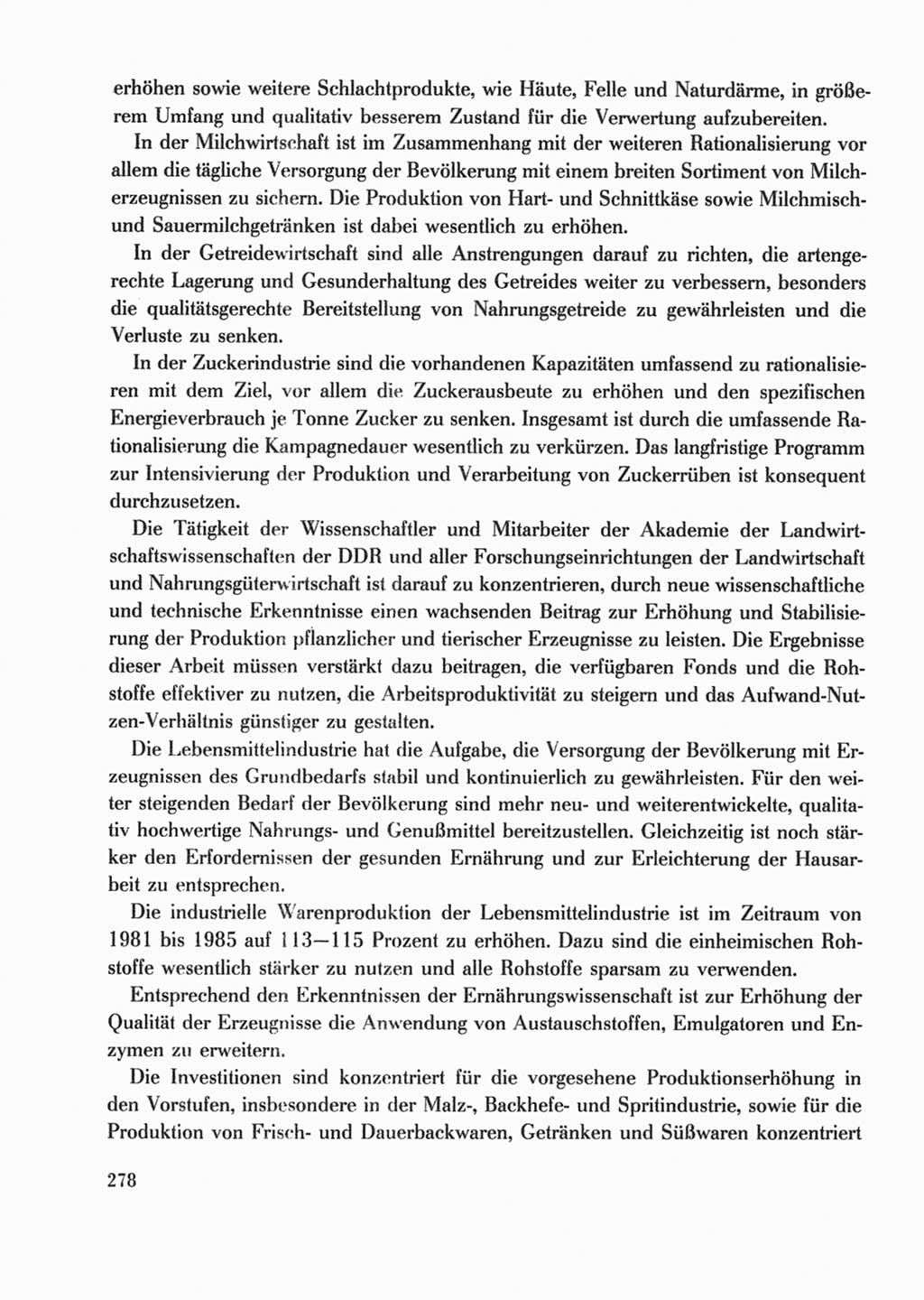 Protokoll der Verhandlungen des Ⅹ. Parteitages der Sozialistischen Einheitspartei Deutschlands (SED) [Deutsche Demokratische Republik (DDR)] 1981, Band 2, Seite 278 (Prot. Verh. Ⅹ. PT SED DDR 1981, Bd. 2, S. 278)