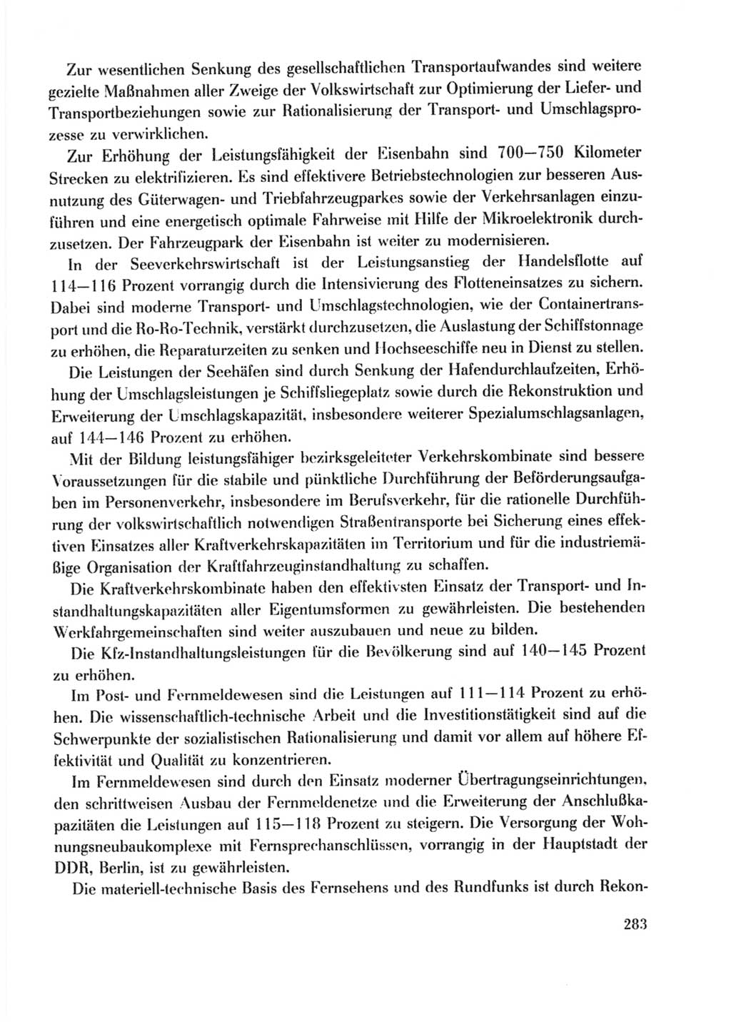 Protokoll der Verhandlungen des Ⅹ. Parteitages der Sozialistischen Einheitspartei Deutschlands (SED) [Deutsche Demokratische Republik (DDR)] 1981, Band 2, Seite 283 (Prot. Verh. Ⅹ. PT SED DDR 1981, Bd. 2, S. 283)