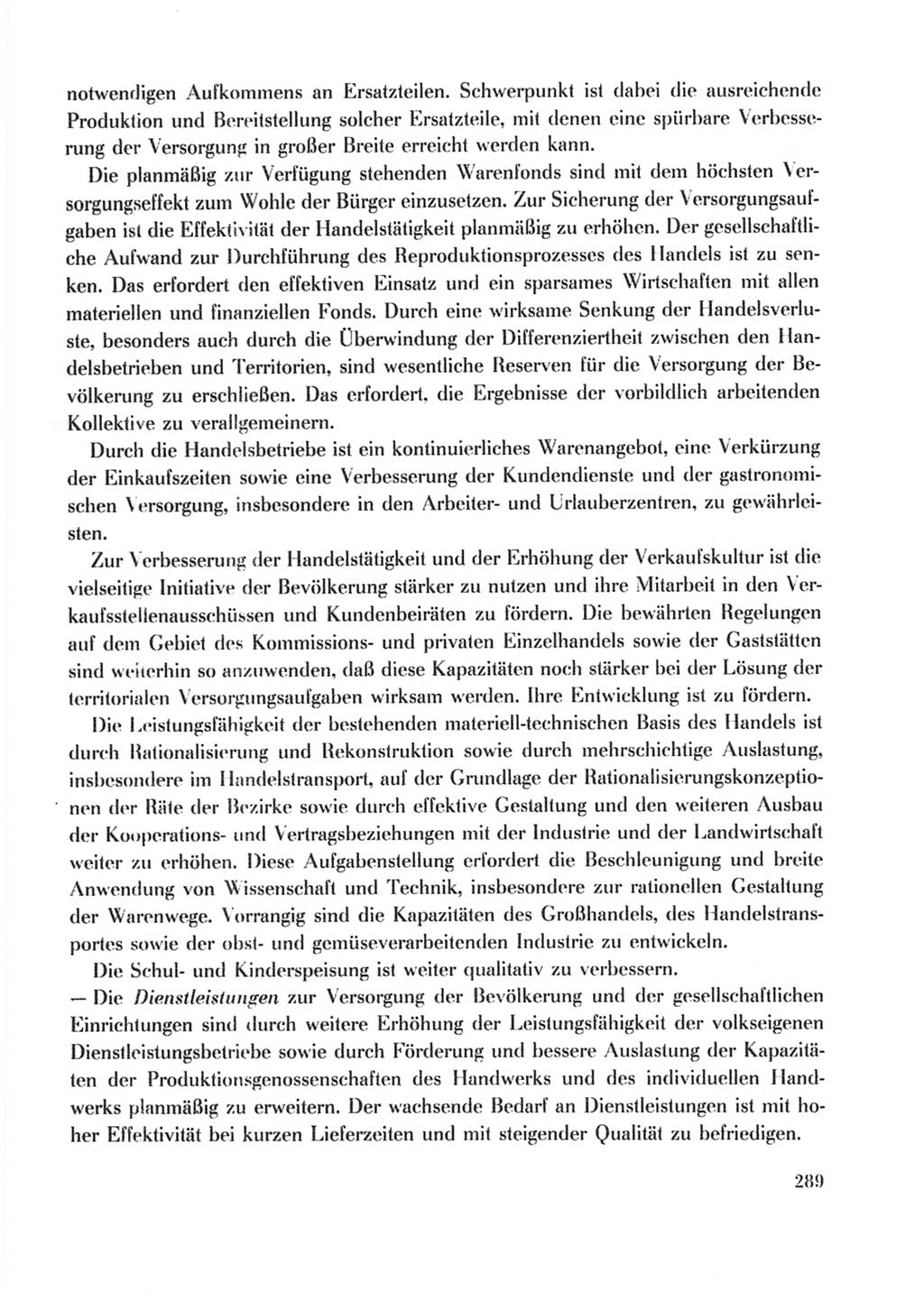 Protokoll der Verhandlungen des Ⅹ. Parteitages der Sozialistischen Einheitspartei Deutschlands (SED) [Deutsche Demokratische Republik (DDR)] 1981, Band 2, Seite 289 (Prot. Verh. Ⅹ. PT SED DDR 1981, Bd. 2, S. 289)