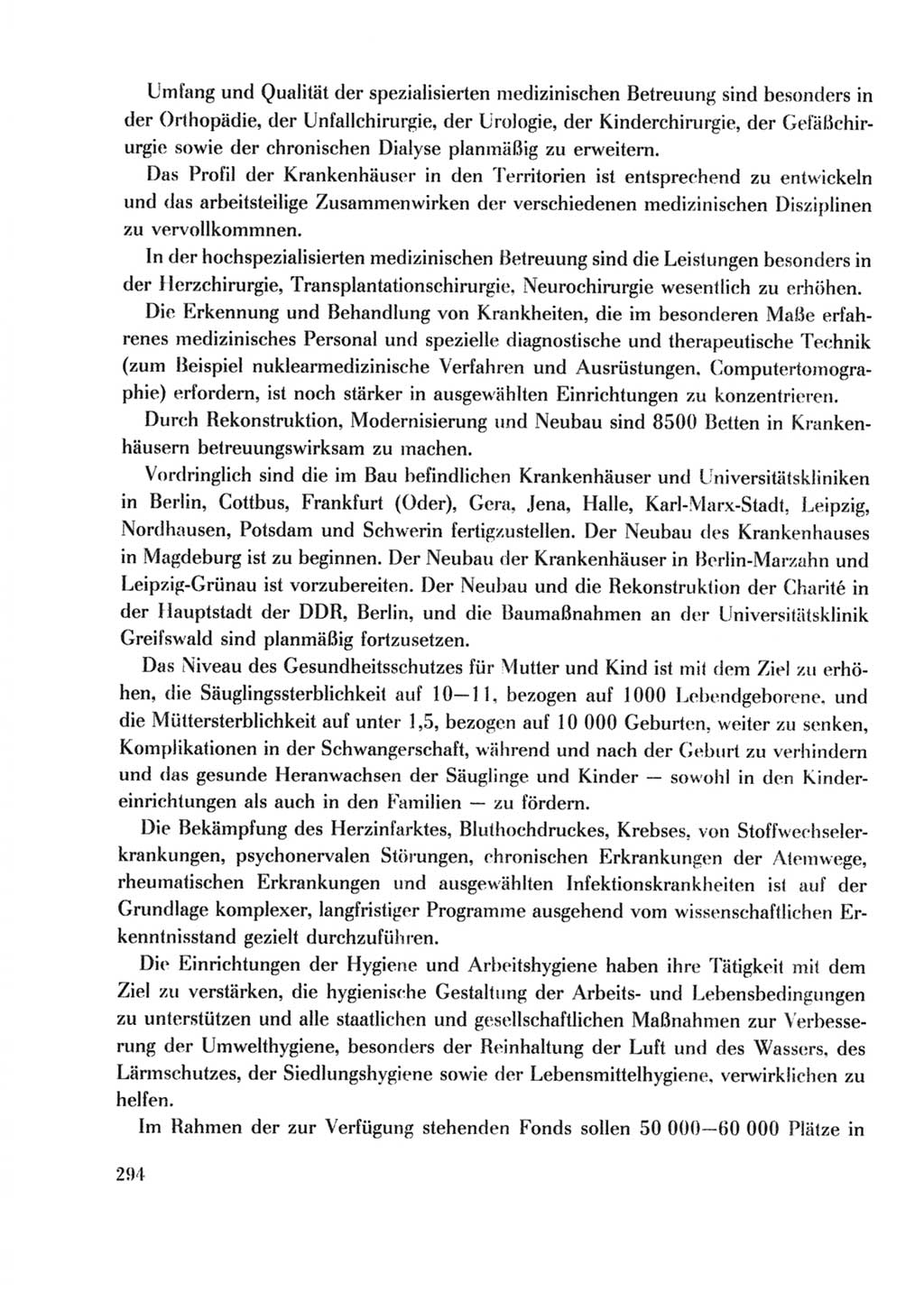 Protokoll der Verhandlungen des Ⅹ. Parteitages der Sozialistischen Einheitspartei Deutschlands (SED) [Deutsche Demokratische Republik (DDR)] 1981, Band 2, Seite 294 (Prot. Verh. Ⅹ. PT SED DDR 1981, Bd. 2, S. 294)