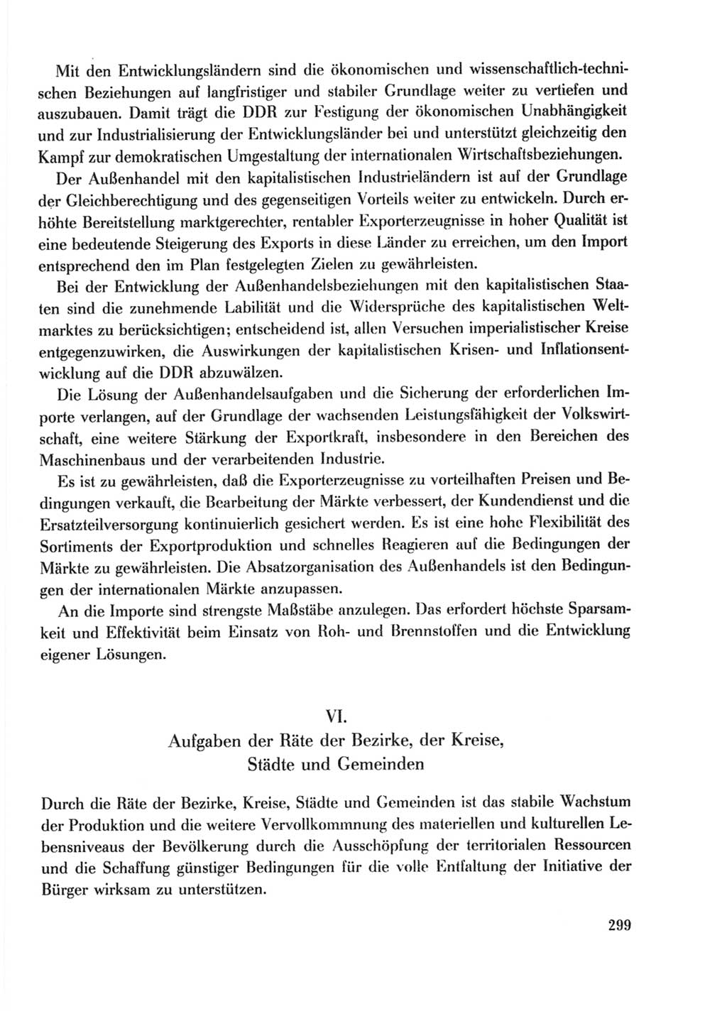 Protokoll der Verhandlungen des Ⅹ. Parteitages der Sozialistischen Einheitspartei Deutschlands (SED) [Deutsche Demokratische Republik (DDR)] 1981, Band 2, Seite 299 (Prot. Verh. Ⅹ. PT SED DDR 1981, Bd. 2, S. 299)