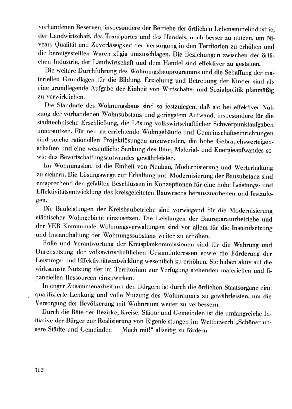Protokoll der Verhandlungen des Ⅹ. Parteitages der Sozialistischen Einheitspartei Deutschlands (SED) [Deutsche Demokratische Republik (DDR)] 1981, Band 2, Seite 302 (Prot. Verh. Ⅹ. PT SED DDR 1981, Bd. 2, S. 302)