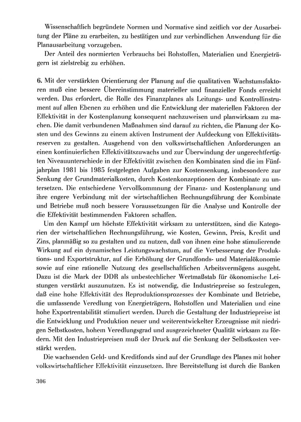 Protokoll der Verhandlungen des Ⅹ. Parteitages der Sozialistischen Einheitspartei Deutschlands (SED) [Deutsche Demokratische Republik (DDR)] 1981, Band 2, Seite 306 (Prot. Verh. Ⅹ. PT SED DDR 1981, Bd. 2, S. 306)