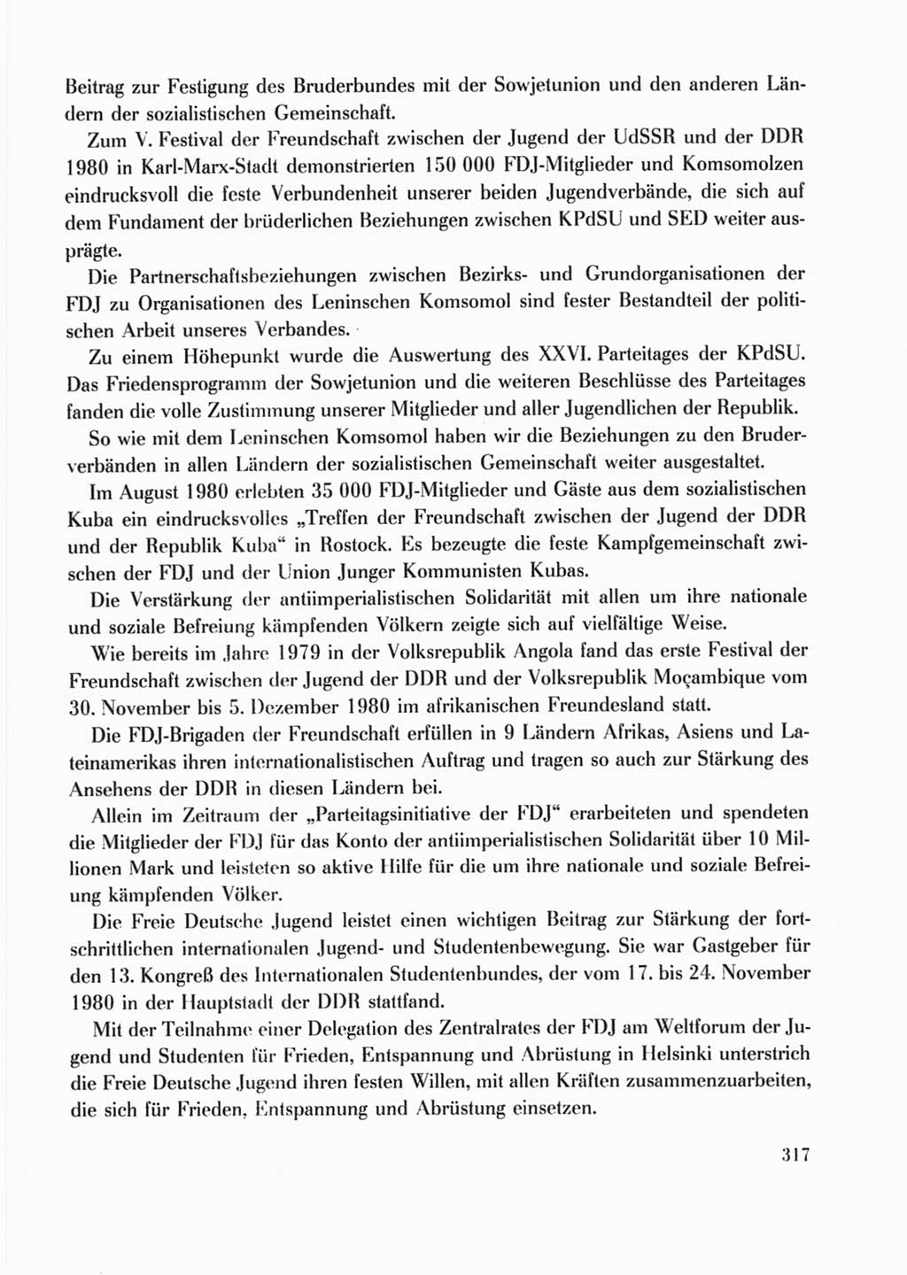 Protokoll der Verhandlungen des Ⅹ. Parteitages der Sozialistischen Einheitspartei Deutschlands (SED) [Deutsche Demokratische Republik (DDR)] 1981, Band 2, Seite 317 (Prot. Verh. Ⅹ. PT SED DDR 1981, Bd. 2, S. 317)