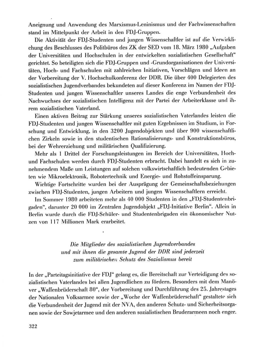 Protokoll der Verhandlungen des Ⅹ. Parteitages der Sozialistischen Einheitspartei Deutschlands (SED) [Deutsche Demokratische Republik (DDR)] 1981, Band 2, Seite 322 (Prot. Verh. Ⅹ. PT SED DDR 1981, Bd. 2, S. 322)