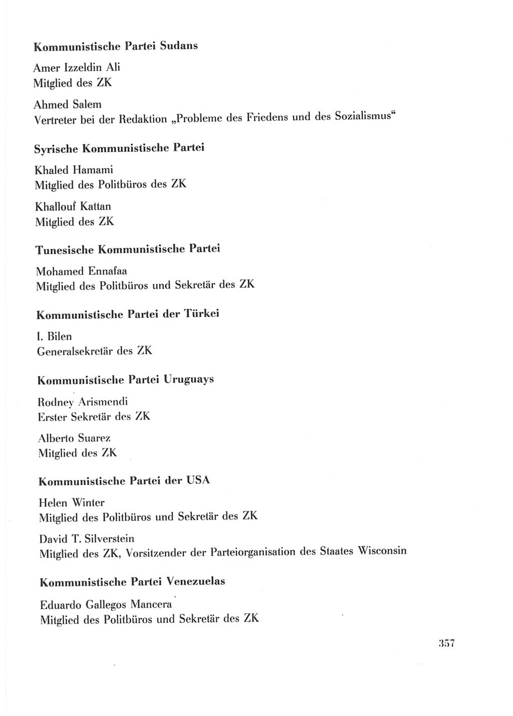 Protokoll der Verhandlungen des Ⅹ. Parteitages der Sozialistischen Einheitspartei Deutschlands (SED) [Deutsche Demokratische Republik (DDR)] 1981, Band 2, Seite 357 (Prot. Verh. Ⅹ. PT SED DDR 1981, Bd. 2, S. 357)