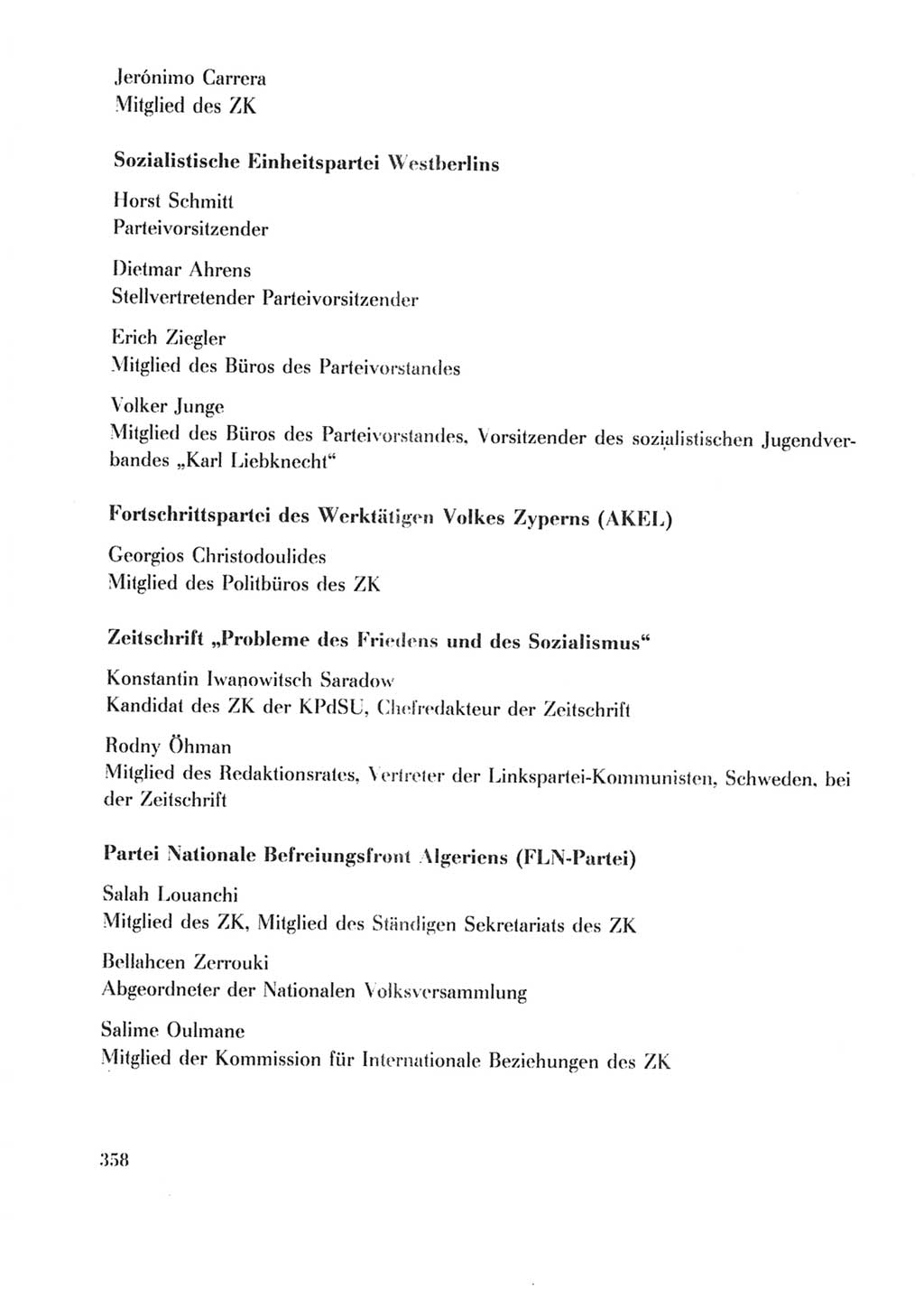 Protokoll der Verhandlungen des Ⅹ. Parteitages der Sozialistischen Einheitspartei Deutschlands (SED) [Deutsche Demokratische Republik (DDR)] 1981, Band 2, Seite 358 (Prot. Verh. Ⅹ. PT SED DDR 1981, Bd. 2, S. 358)