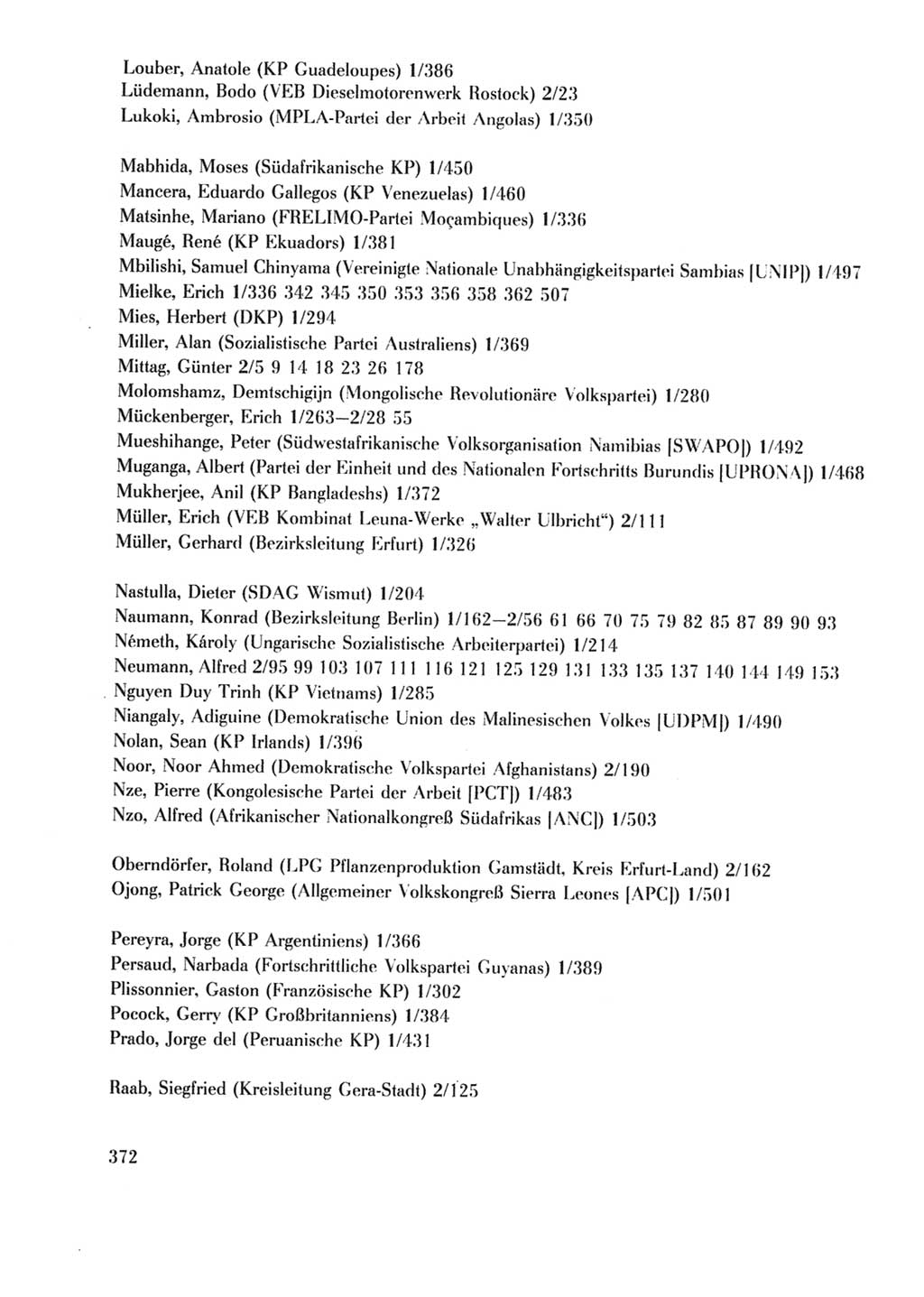 Protokoll der Verhandlungen des Ⅹ. Parteitages der Sozialistischen Einheitspartei Deutschlands (SED) [Deutsche Demokratische Republik (DDR)] 1981, Band 2, Seite 372 (Prot. Verh. Ⅹ. PT SED DDR 1981, Bd. 2, S. 372)