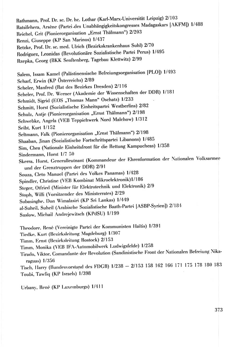 Protokoll der Verhandlungen des Ⅹ. Parteitages der Sozialistischen Einheitspartei Deutschlands (SED) [Deutsche Demokratische Republik (DDR)] 1981, Band 2, Seite 373 (Prot. Verh. Ⅹ. PT SED DDR 1981, Bd. 2, S. 373)