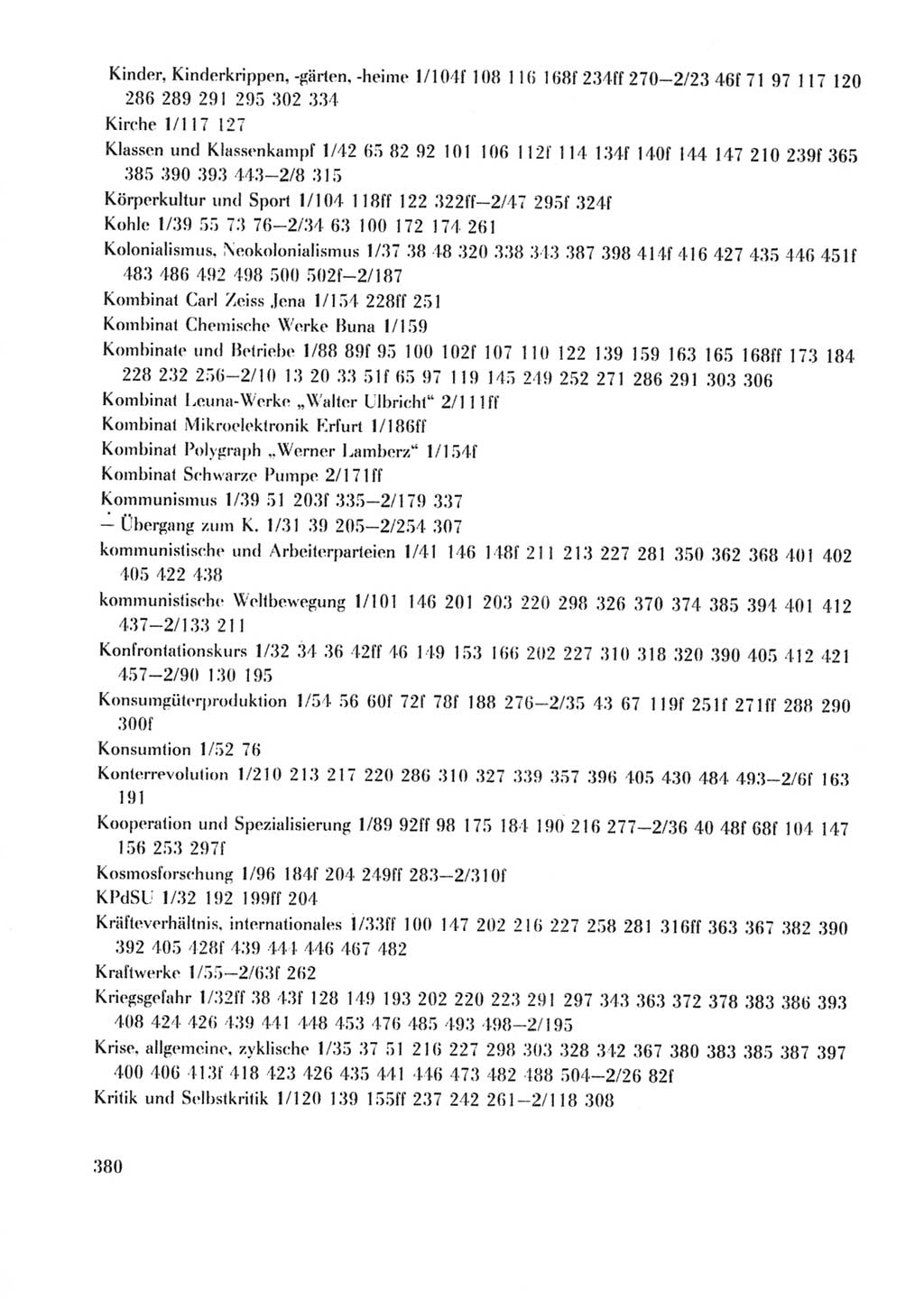 Protokoll der Verhandlungen des Ⅹ. Parteitages der Sozialistischen Einheitspartei Deutschlands (SED) [Deutsche Demokratische Republik (DDR)] 1981, Band 2, Seite 380 (Prot. Verh. Ⅹ. PT SED DDR 1981, Bd. 2, S. 380)