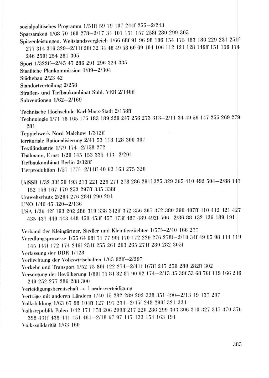 Protokoll der Verhandlungen des Ⅹ. Parteitages der Sozialistischen Einheitspartei Deutschlands (SED) [Deutsche Demokratische Republik (DDR)] 1981, Band 2, Seite 385 (Prot. Verh. Ⅹ. PT SED DDR 1981, Bd. 2, S. 385)
