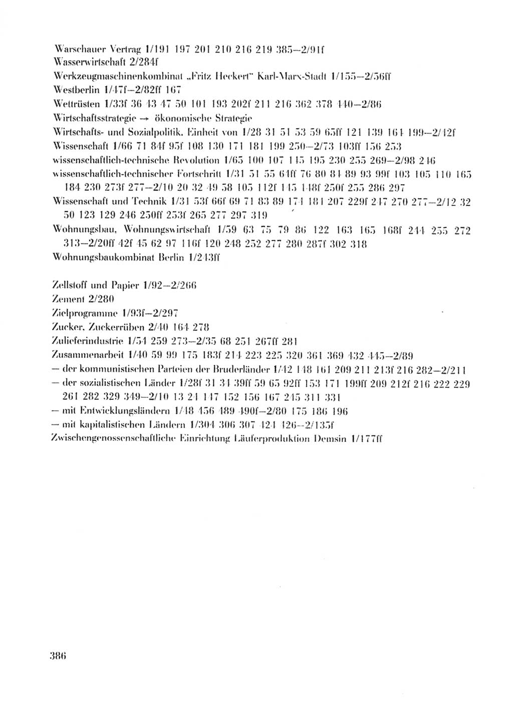 Protokoll der Verhandlungen des Ⅹ. Parteitages der Sozialistischen Einheitspartei Deutschlands (SED) [Deutsche Demokratische Republik (DDR)] 1981, Band 2, Seite 386 (Prot. Verh. Ⅹ. PT SED DDR 1981, Bd. 2, S. 386)