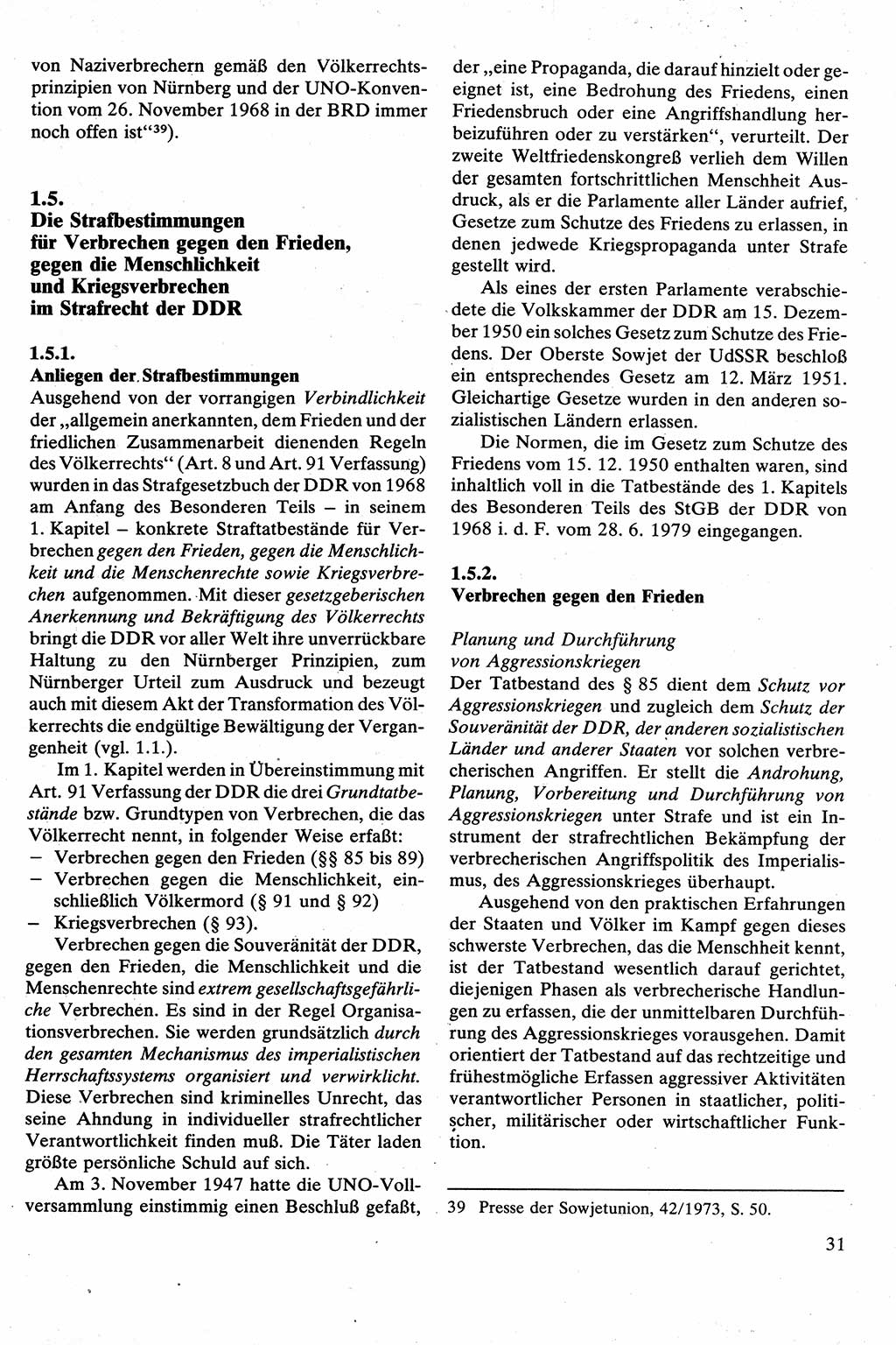 Strafrecht [Deutsche Demokratische Republik (DDR)], Besonderer Teil, Lehrbuch 1981, Seite 31 (Strafr. DDR BT Lb. 1981, S. 31)