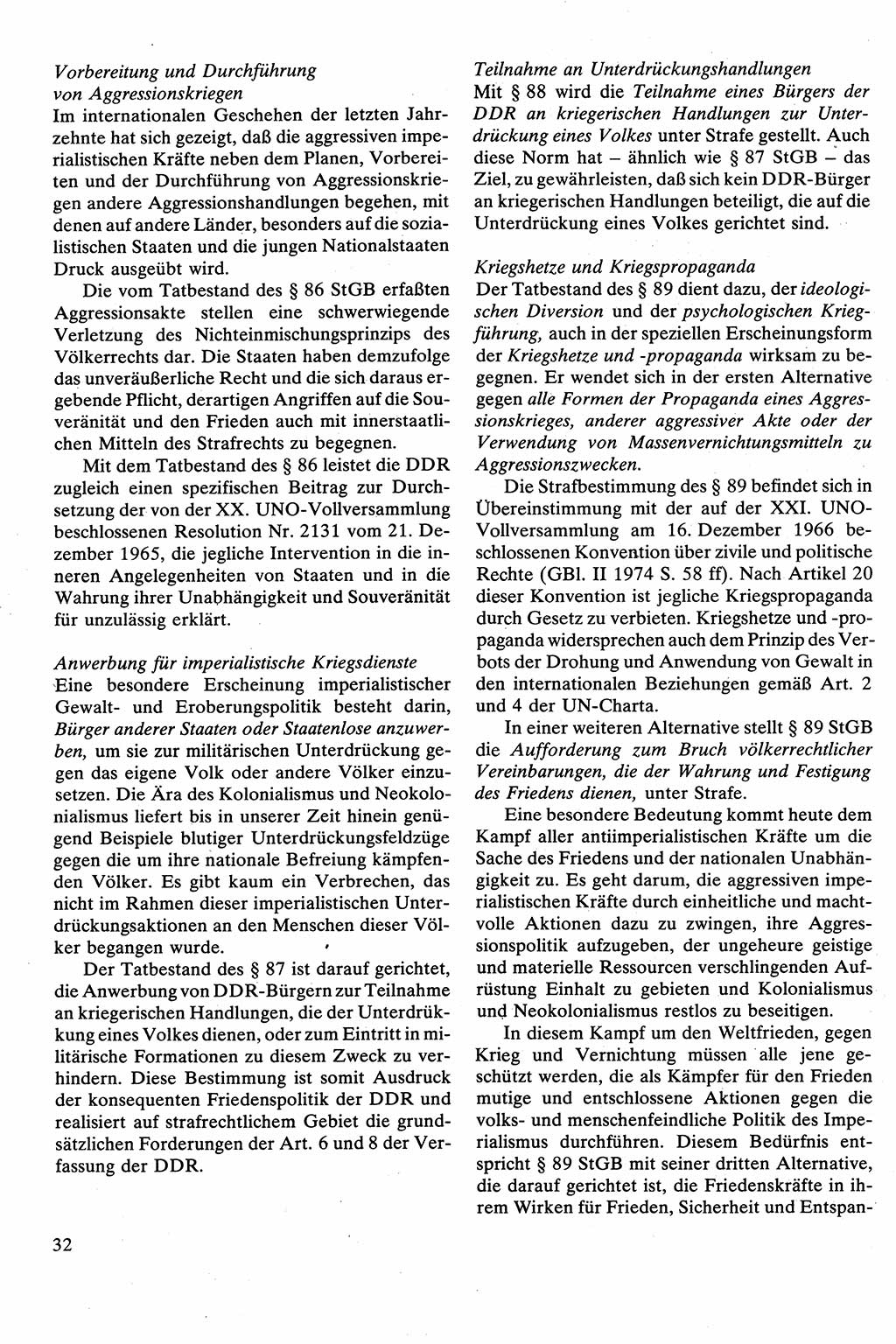 Strafrecht [Deutsche Demokratische Republik (DDR)], Besonderer Teil, Lehrbuch 1981, Seite 32 (Strafr. DDR BT Lb. 1981, S. 32)
