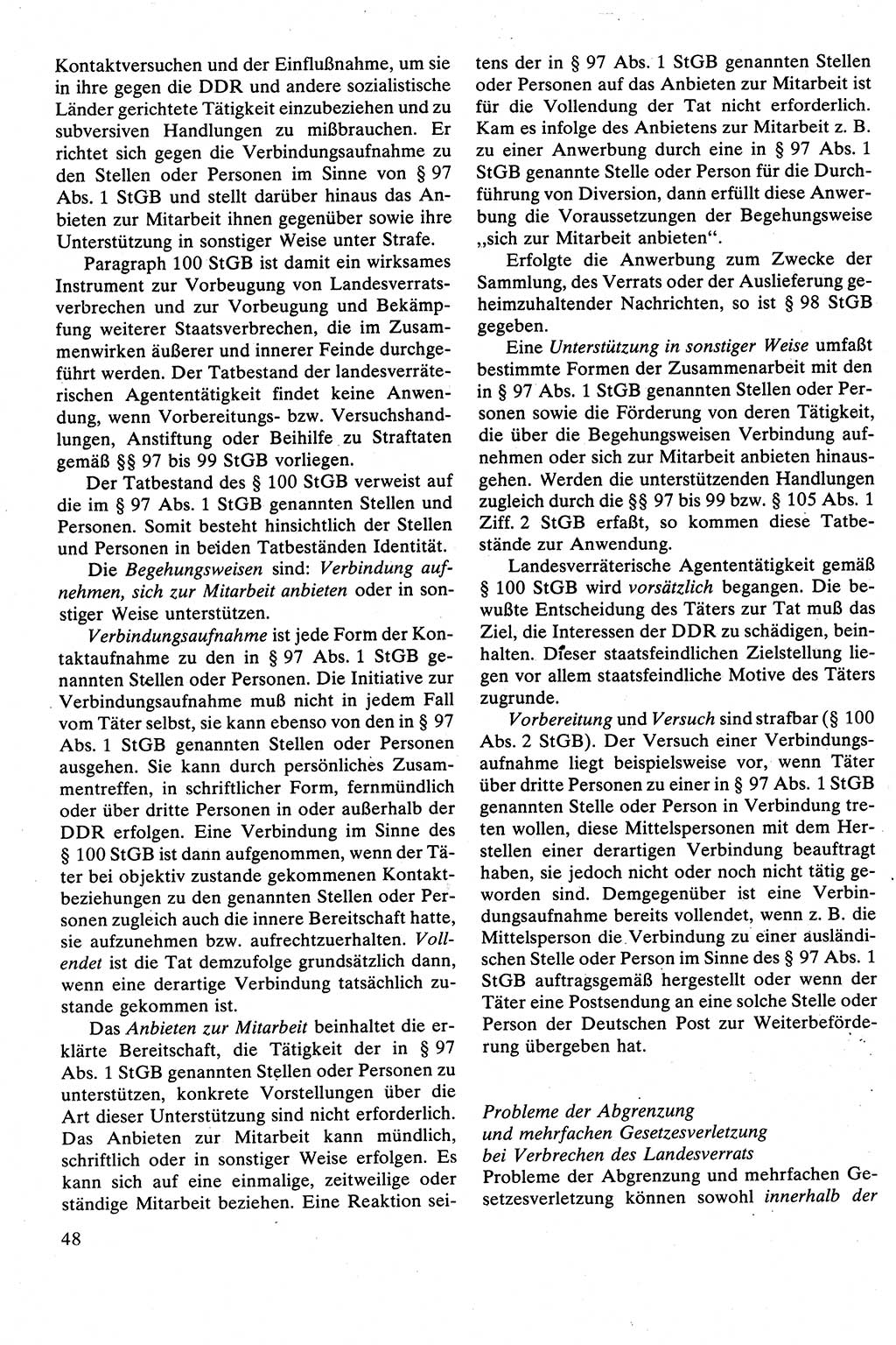 Strafrecht [Deutsche Demokratische Republik (DDR)], Besonderer Teil, Lehrbuch 1981, Seite 48 (Strafr. DDR BT Lb. 1981, S. 48)