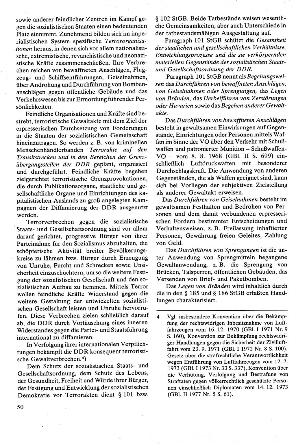 Strafrecht [Deutsche Demokratische Republik (DDR)], Besonderer Teil, Lehrbuch 1981, Seite 50 (Strafr. DDR BT Lb. 1981, S. 50)