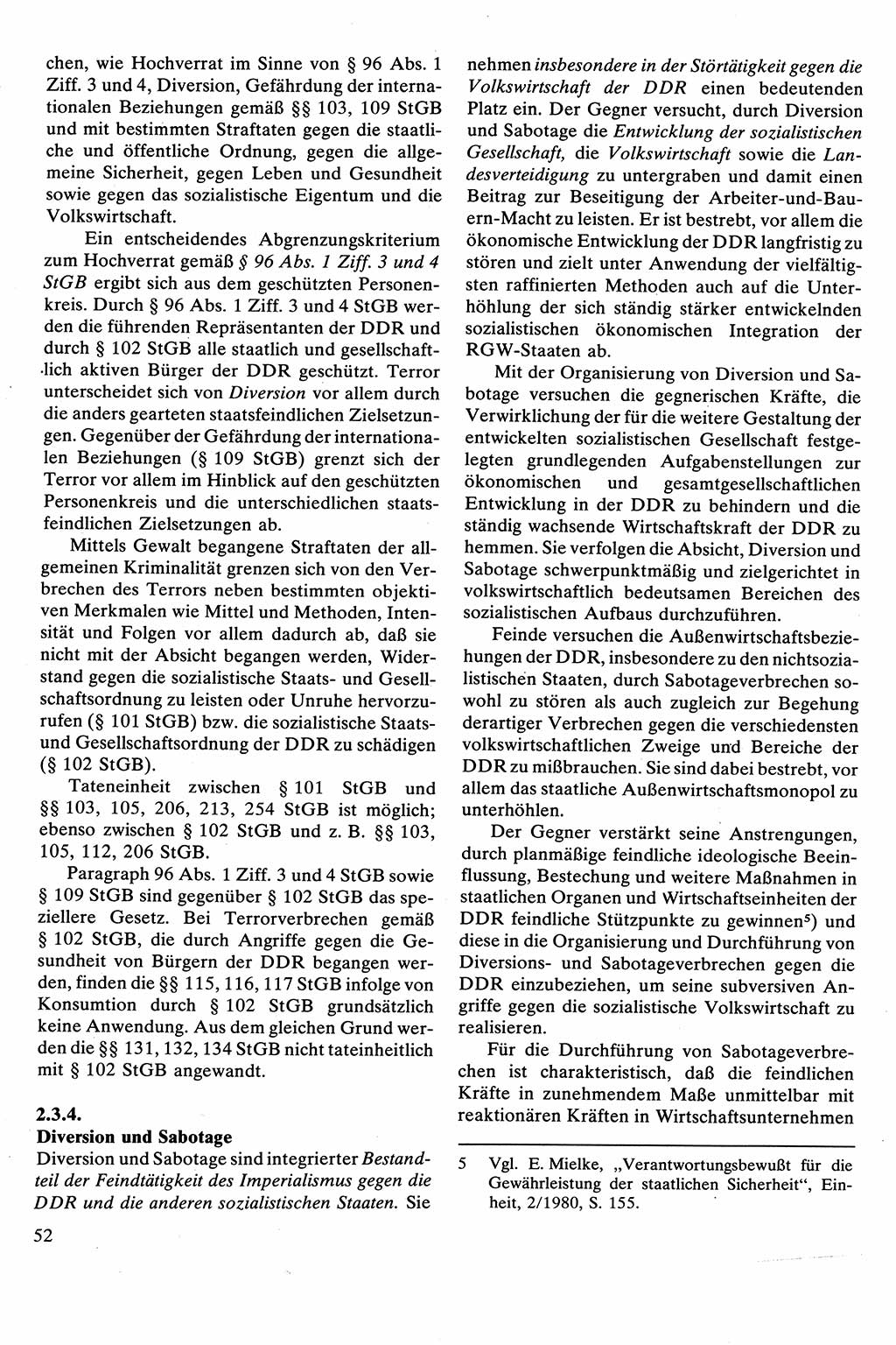 Strafrecht [Deutsche Demokratische Republik (DDR)], Besonderer Teil, Lehrbuch 1981, Seite 52 (Strafr. DDR BT Lb. 1981, S. 52)