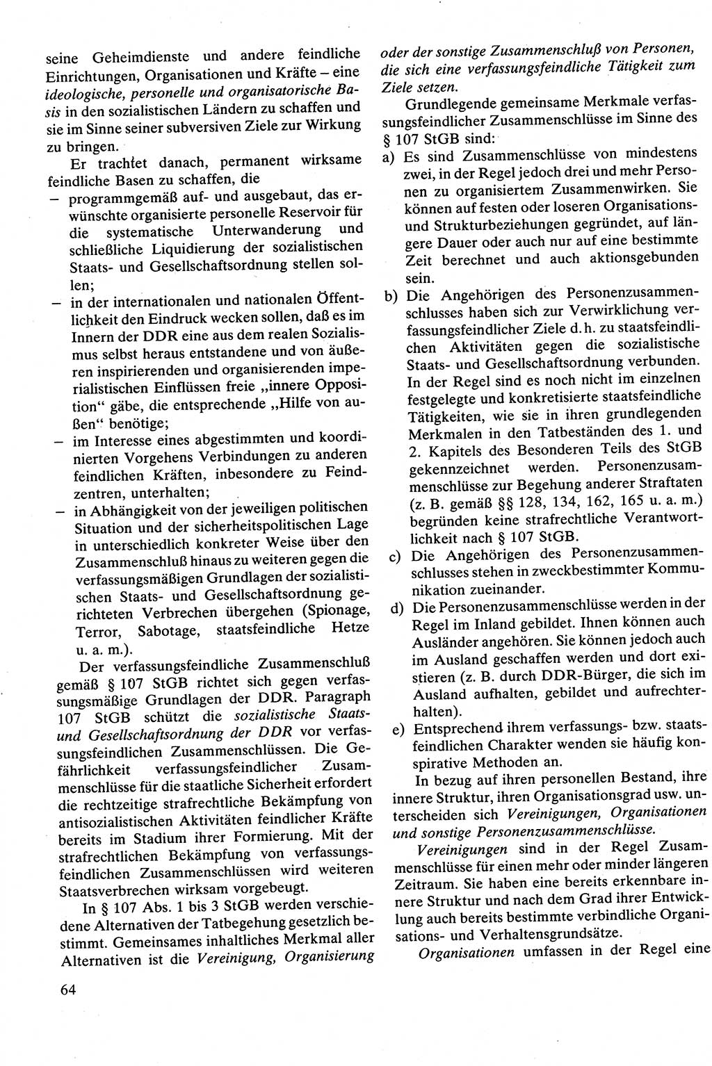 Strafrecht [Deutsche Demokratische Republik (DDR)], Besonderer Teil, Lehrbuch 1981, Seite 64 (Strafr. DDR BT Lb. 1981, S. 64)