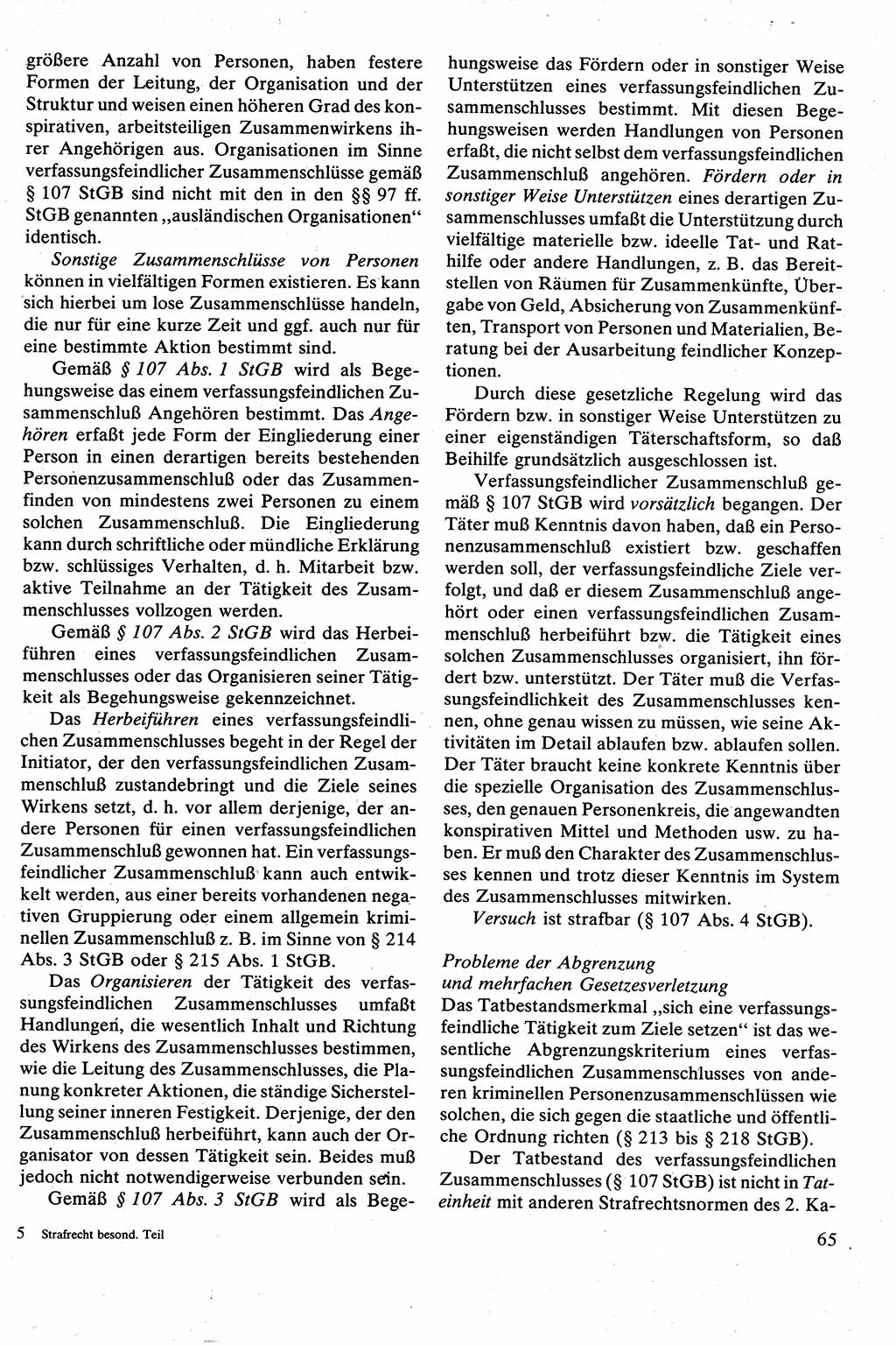 Strafrecht [Deutsche Demokratische Republik (DDR)], Besonderer Teil, Lehrbuch 1981, Seite 65 (Strafr. DDR BT Lb. 1981, S. 65)