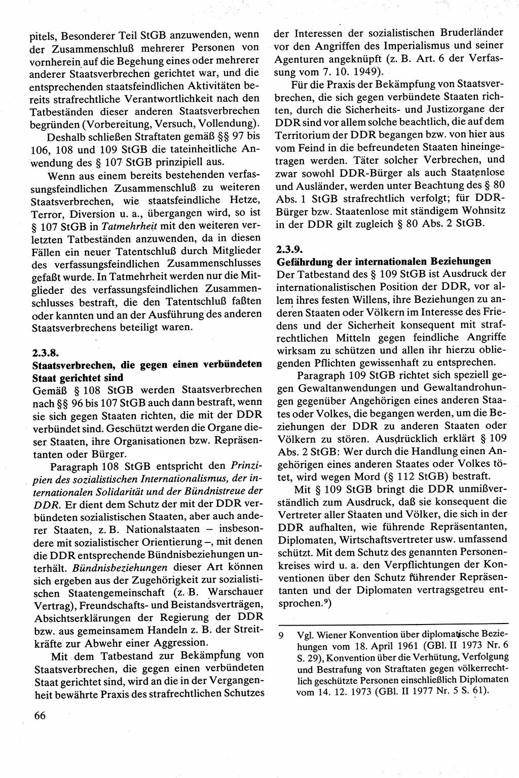Strafrecht [Deutsche Demokratische Republik (DDR)], Besonderer Teil, Lehrbuch 1981, Seite 66 (Strafr. DDR BT Lb. 1981, S. 66)