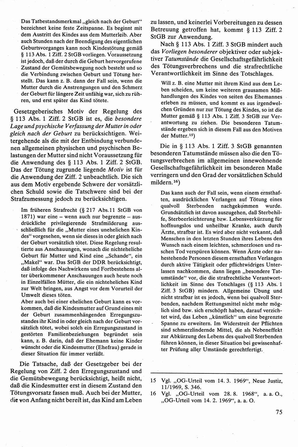Strafrecht [Deutsche Demokratische Republik (DDR)], Besonderer Teil, Lehrbuch 1981, Seite 75 (Strafr. DDR BT Lb. 1981, S. 75)