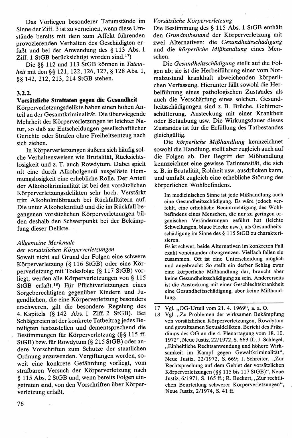 Strafrecht [Deutsche Demokratische Republik (DDR)], Besonderer Teil, Lehrbuch 1981, Seite 76 (Strafr. DDR BT Lb. 1981, S. 76)