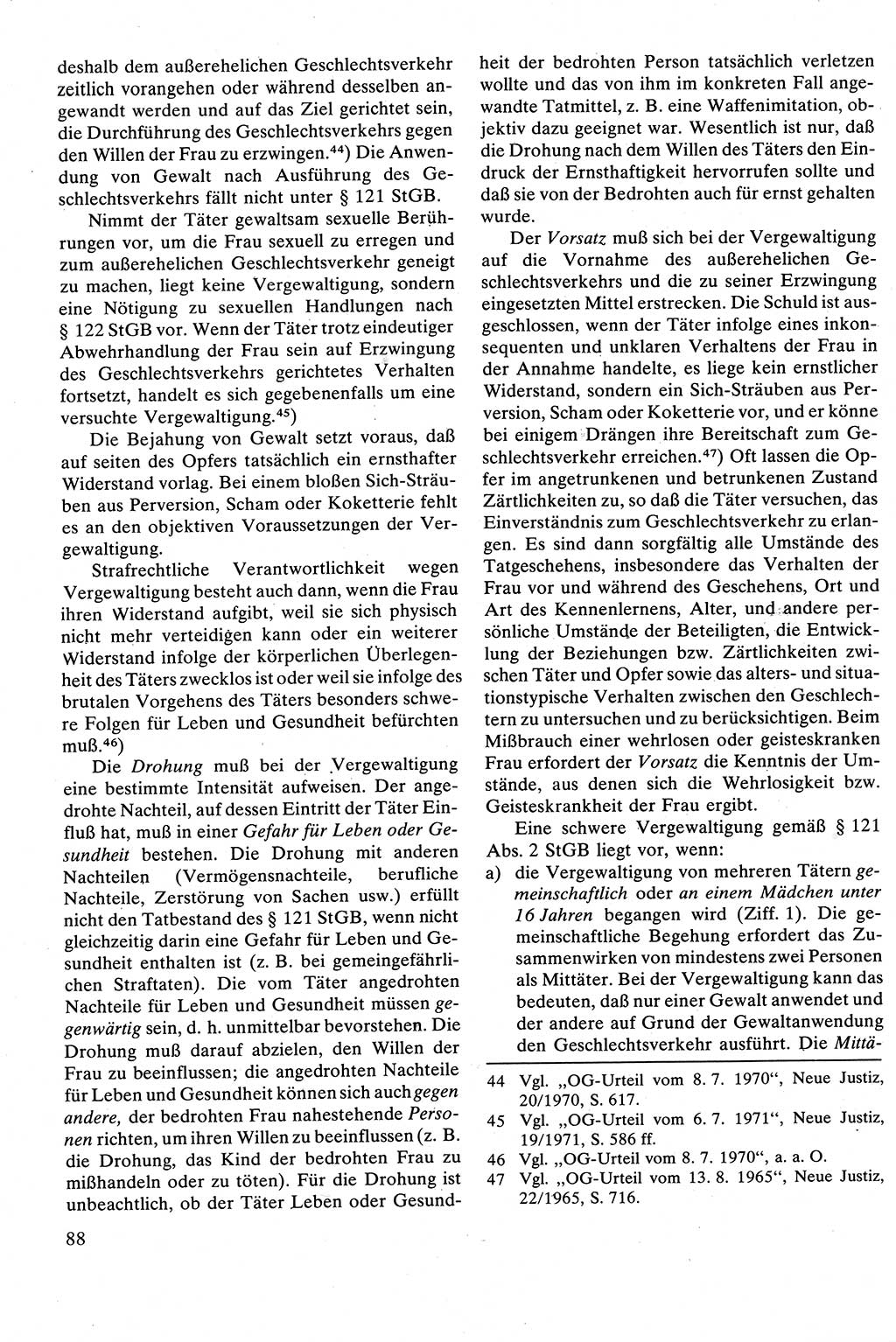 Strafrecht [Deutsche Demokratische Republik (DDR)], Besonderer Teil, Lehrbuch 1981, Seite 88 (Strafr. DDR BT Lb. 1981, S. 88)