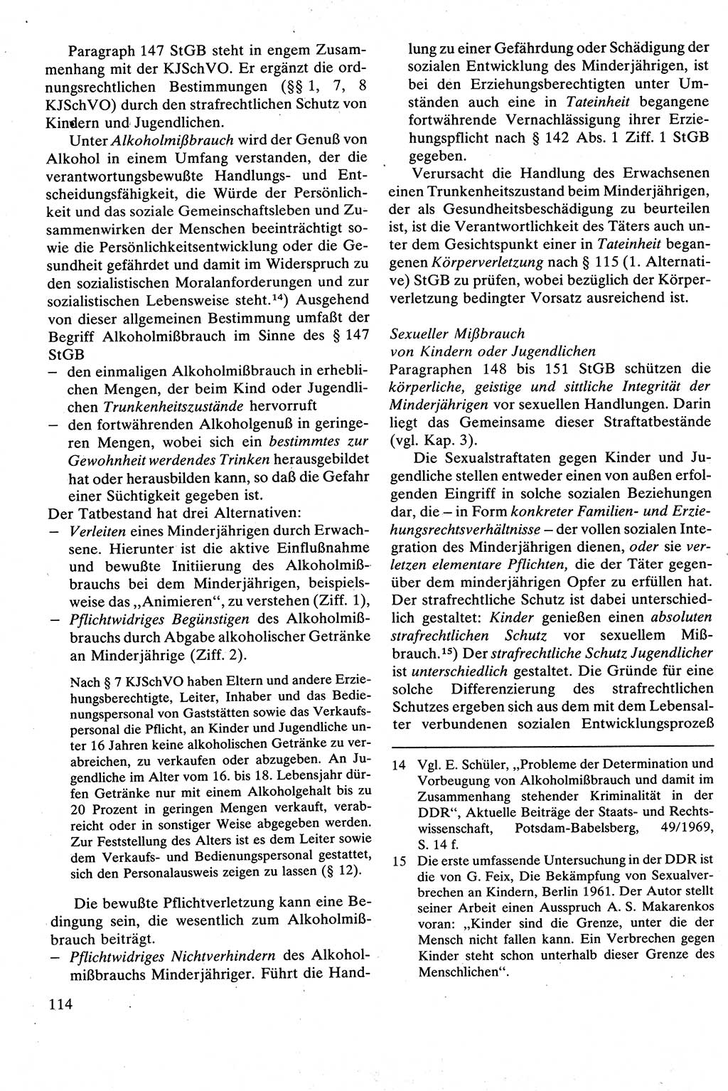 Strafrecht [Deutsche Demokratische Republik (DDR)], Besonderer Teil, Lehrbuch 1981, Seite 114 (Strafr. DDR BT Lb. 1981, S. 114)
