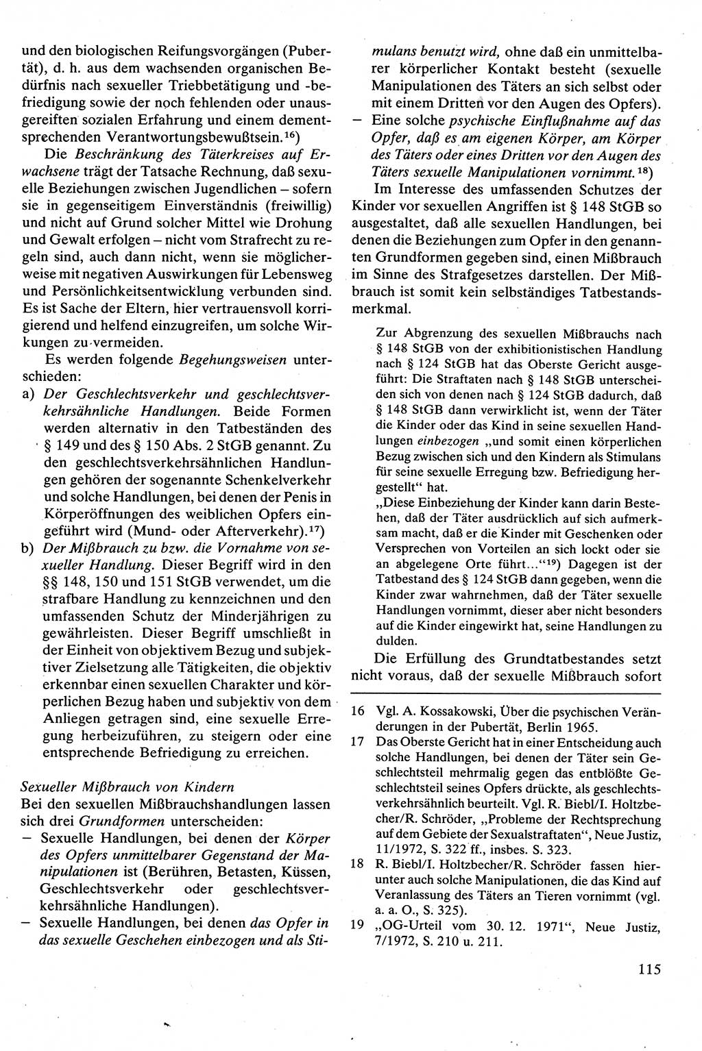 Strafrecht [Deutsche Demokratische Republik (DDR)], Besonderer Teil, Lehrbuch 1981, Seite 115 (Strafr. DDR BT Lb. 1981, S. 115)